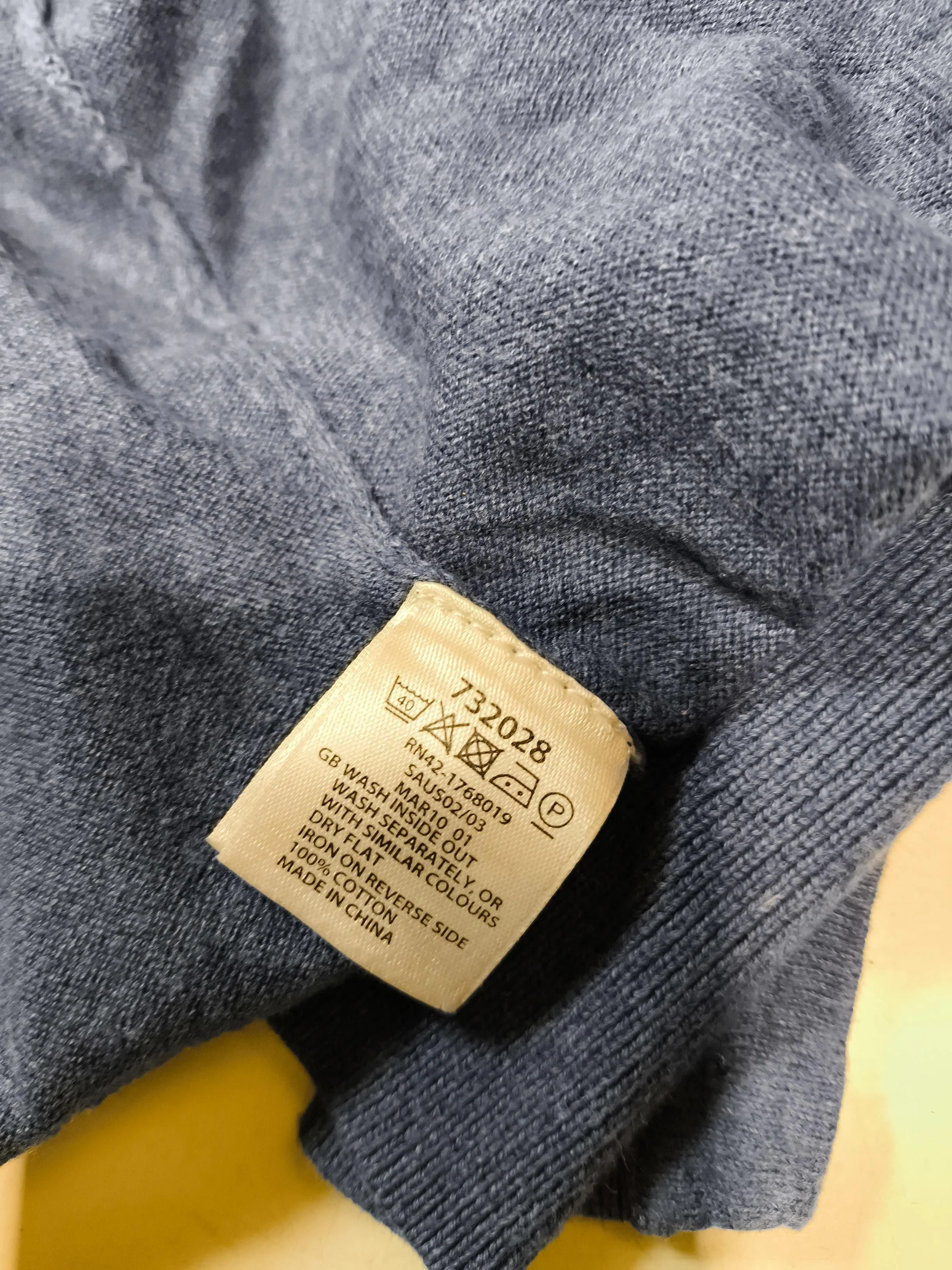 Monsoon Women's Cardigan UK 8 Blue 100% Cotton Round Neck Cardigan - Image 8