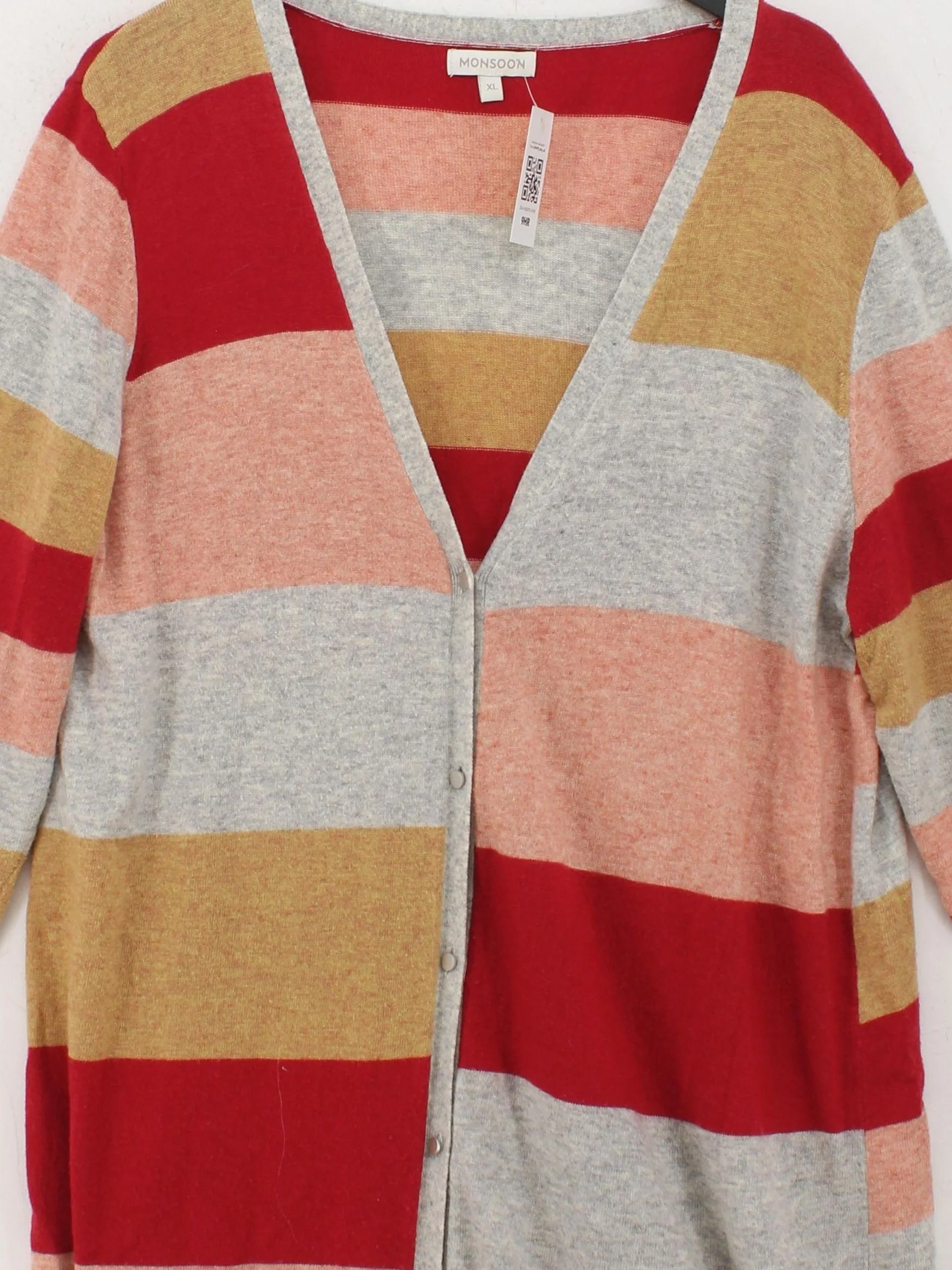 Monsoon Women's Cardigan XL Multi Nylon with Acrylic, Wool Cardigan - Image 3