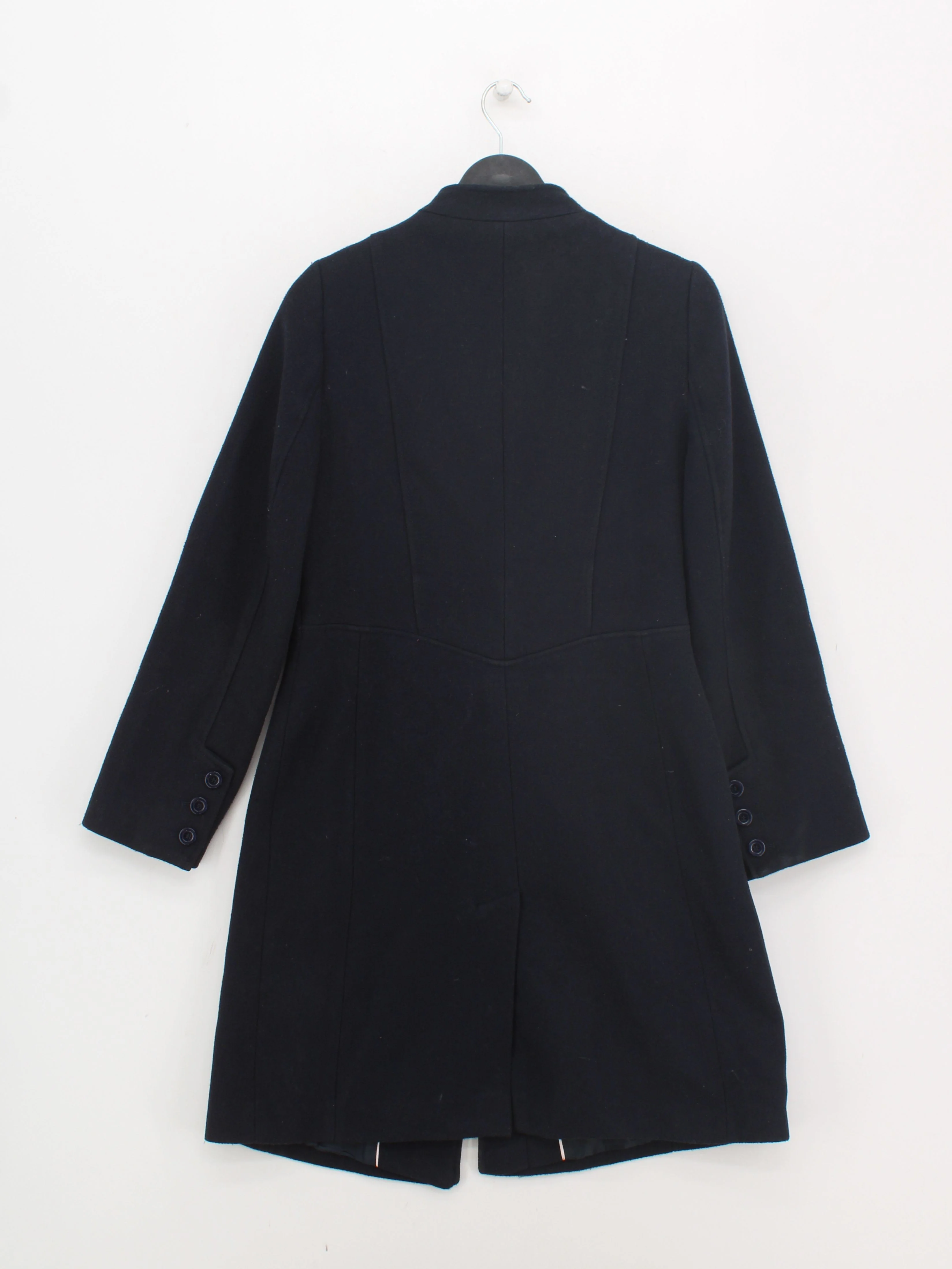 Monsoon Women's Coat UK 12 Black Acrylic with Polyester, Wool, Other Overcoat - Image 2