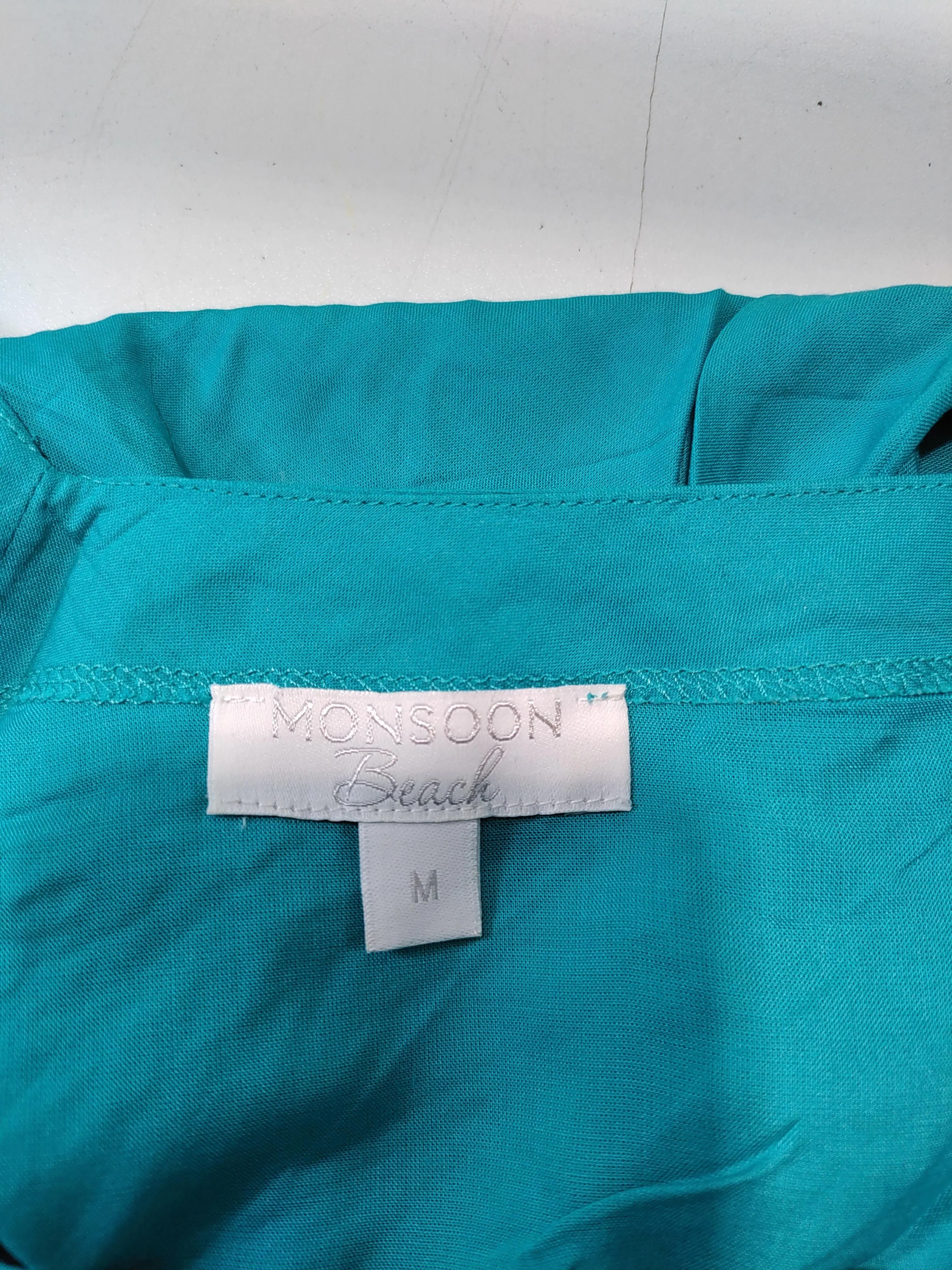 Monsoon Women's Jumpsuit M Green 100% Viscose Wide-Leg Jumpsuit - Image 5