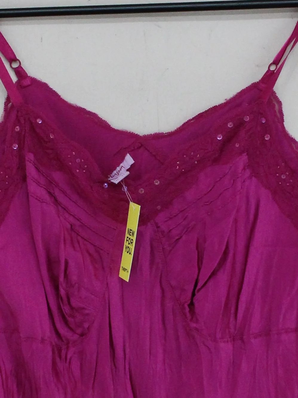 Monsoon Women's T-Shirt UK 14 Pink 100% Silk Sleeveless V-Neck Camisole - Image 3
