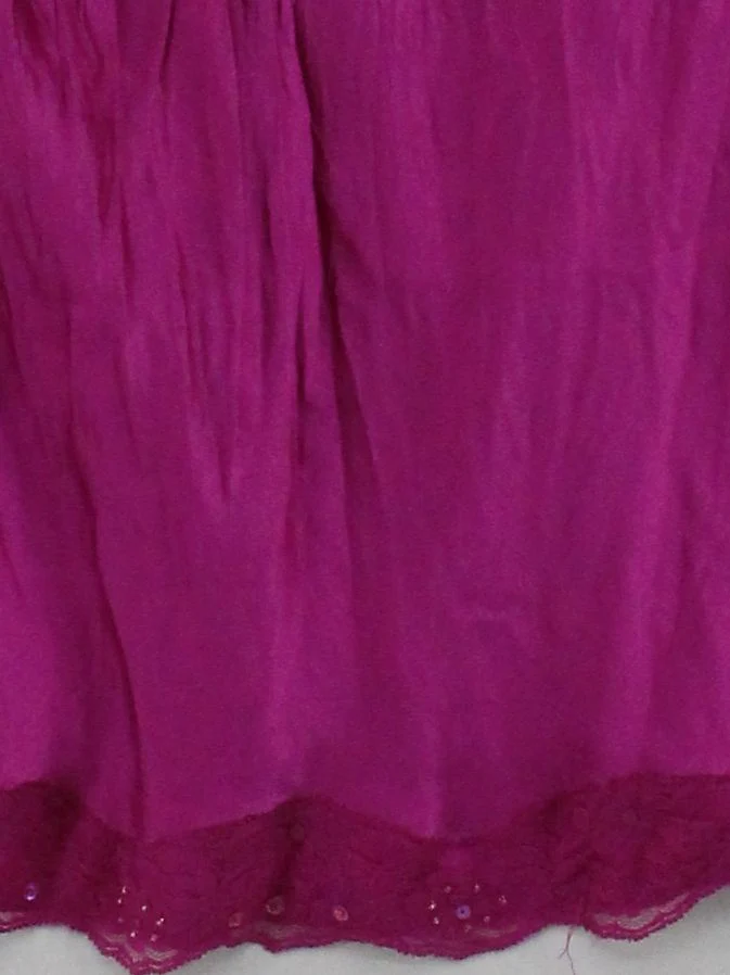 Monsoon Women's T-Shirt UK 14 Pink 100% Silk Sleeveless V-Neck Camisole - Image 4