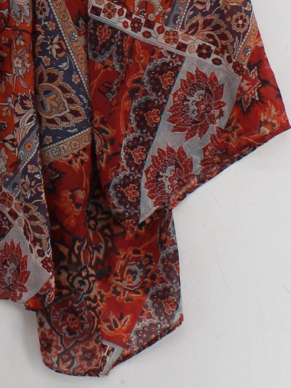 Monsoon Women's Top XXL Multi 100% Polyester 3/4 Sleeve Round Neck Tunic - Image 4