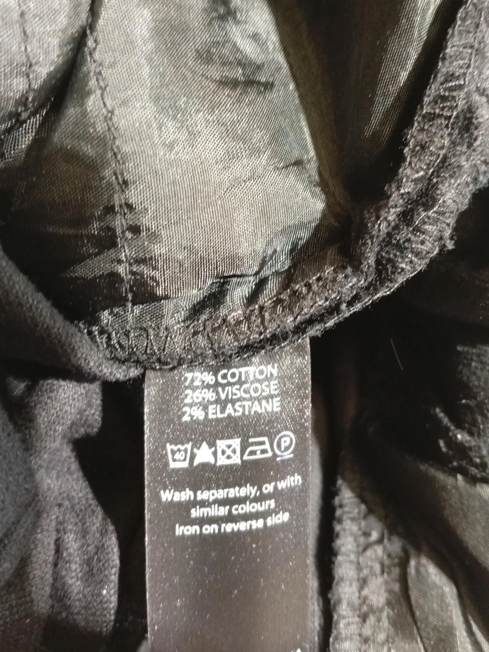 Monsoon Women's Trousers UK 12 Black Cotton with Viscose, Elastane Chino - Image 8