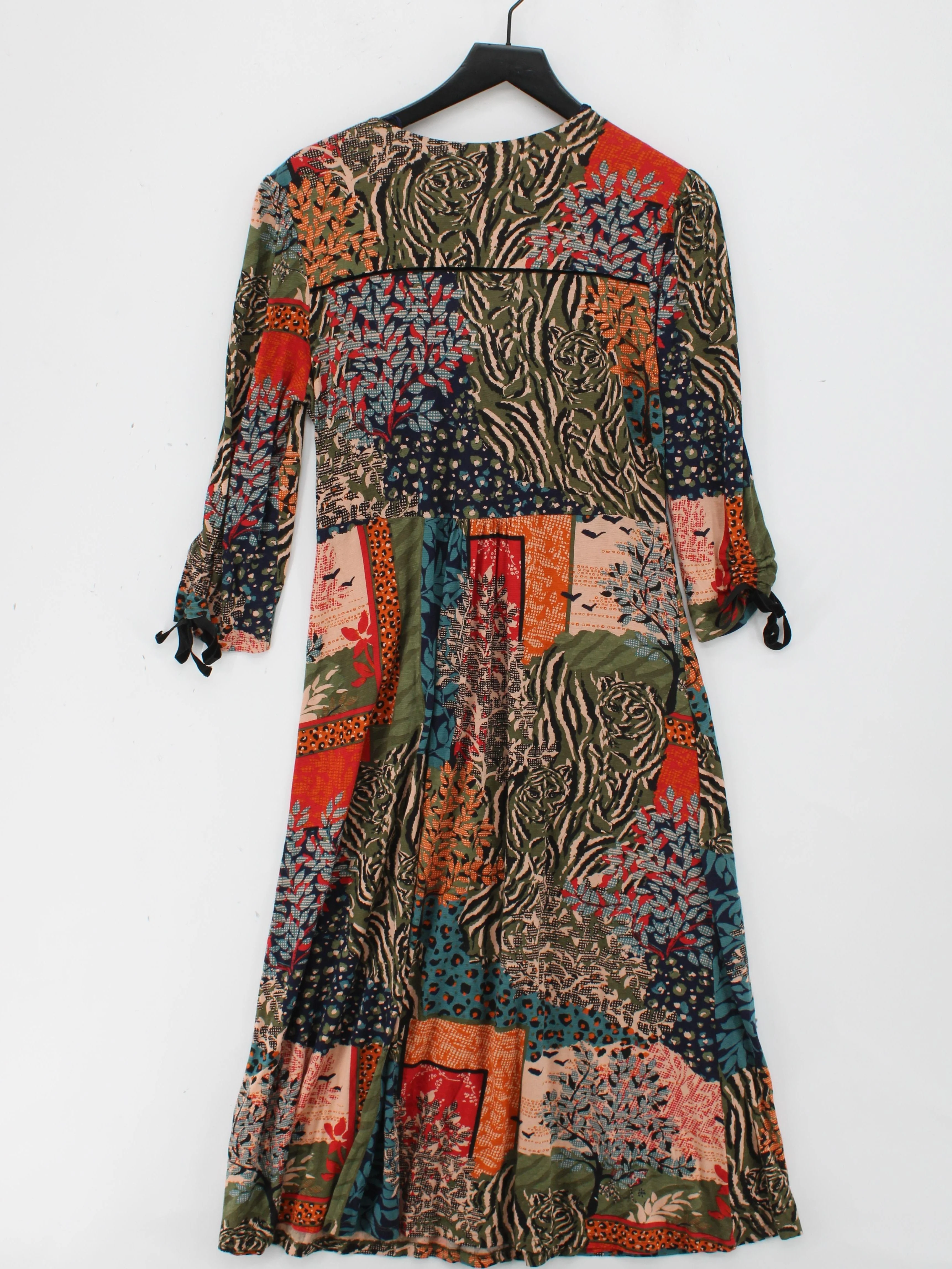 Monsoon Wrap Maxi Dress L in Multi - Image 2