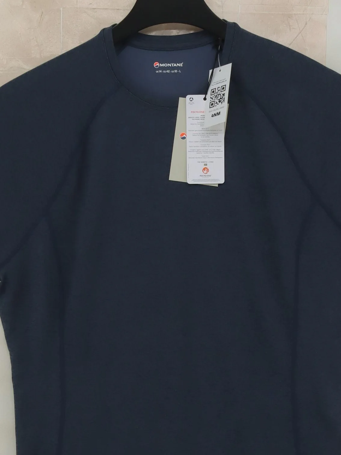 Montane Women's T-Shirt UK 14 Blue 100% Polyester Basic - Image 3
