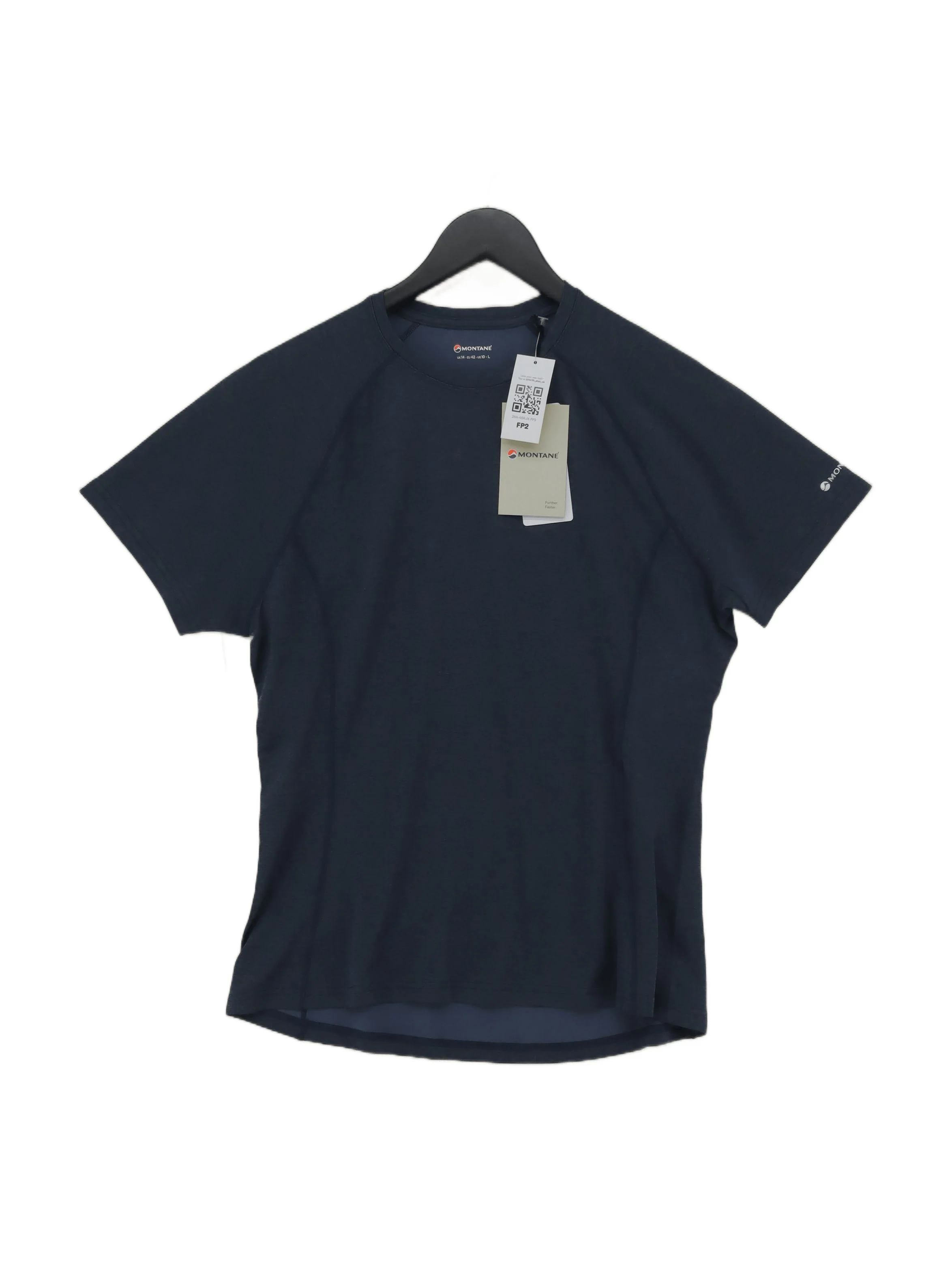 Montane Women's T-Shirt UK 14 Blue 100% Polyester Basic