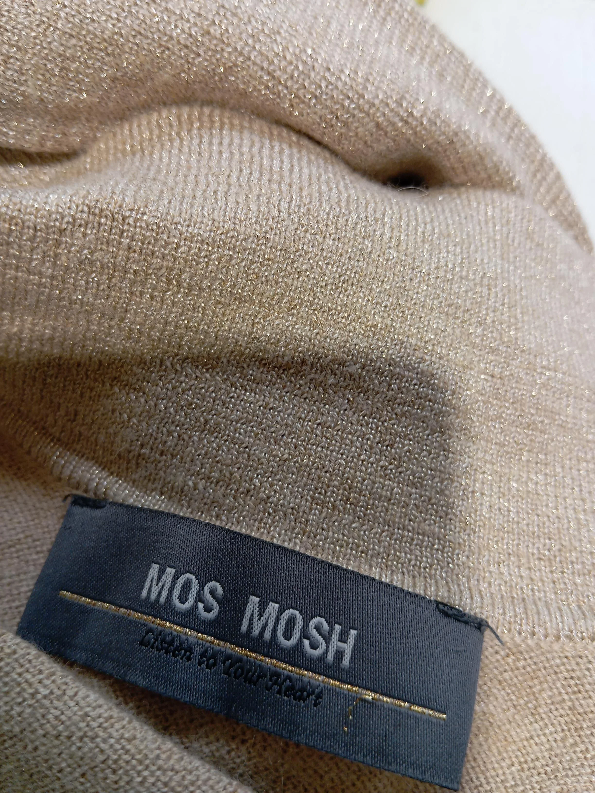 Mos Mosh Women's Polo M Tan Viscose with Cotton, Wool, Polyester, Other Basic - Image 5