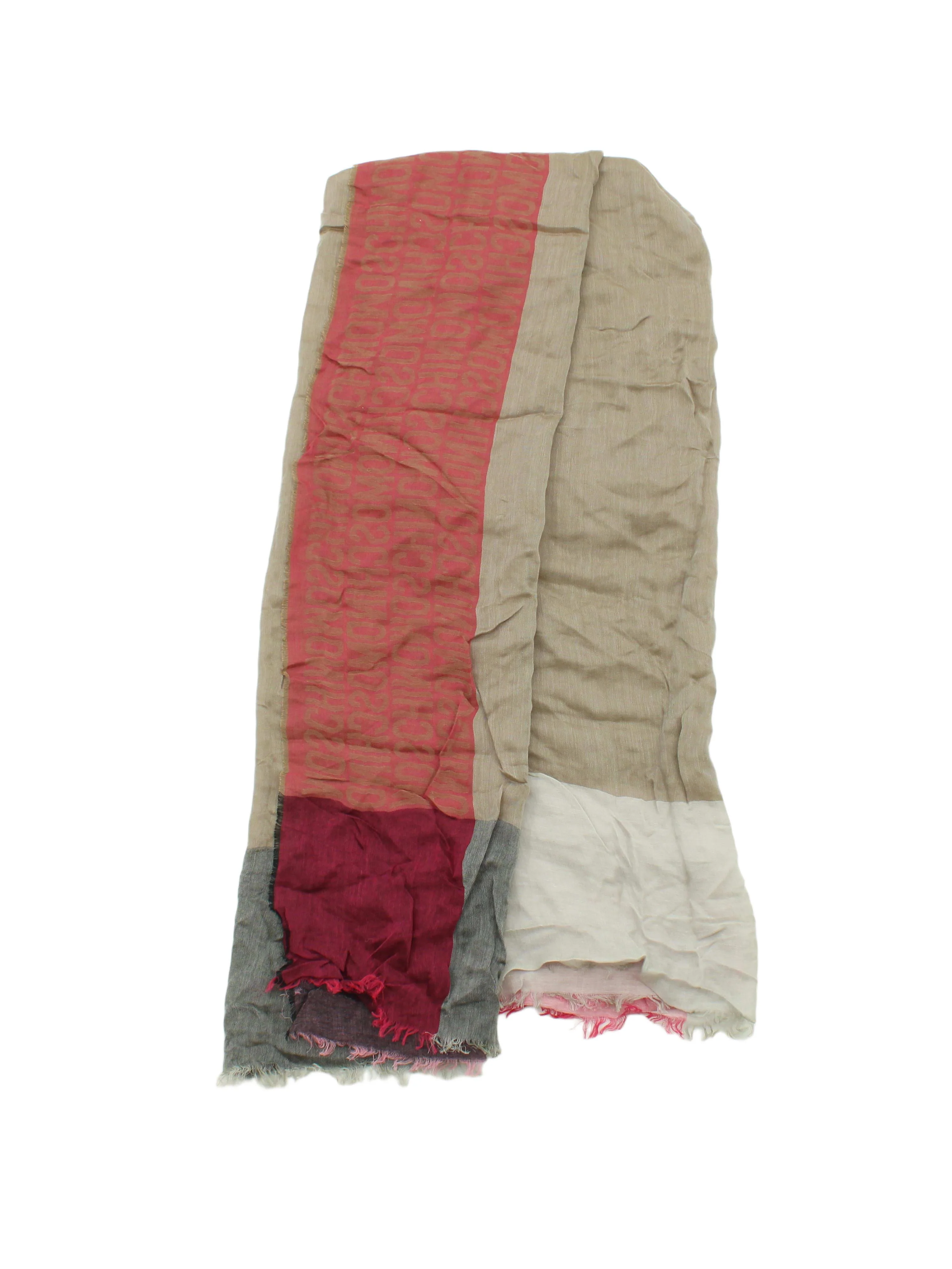 Moschino Women's Scarf Multi Graphic 100% Other Rectangle Scarf