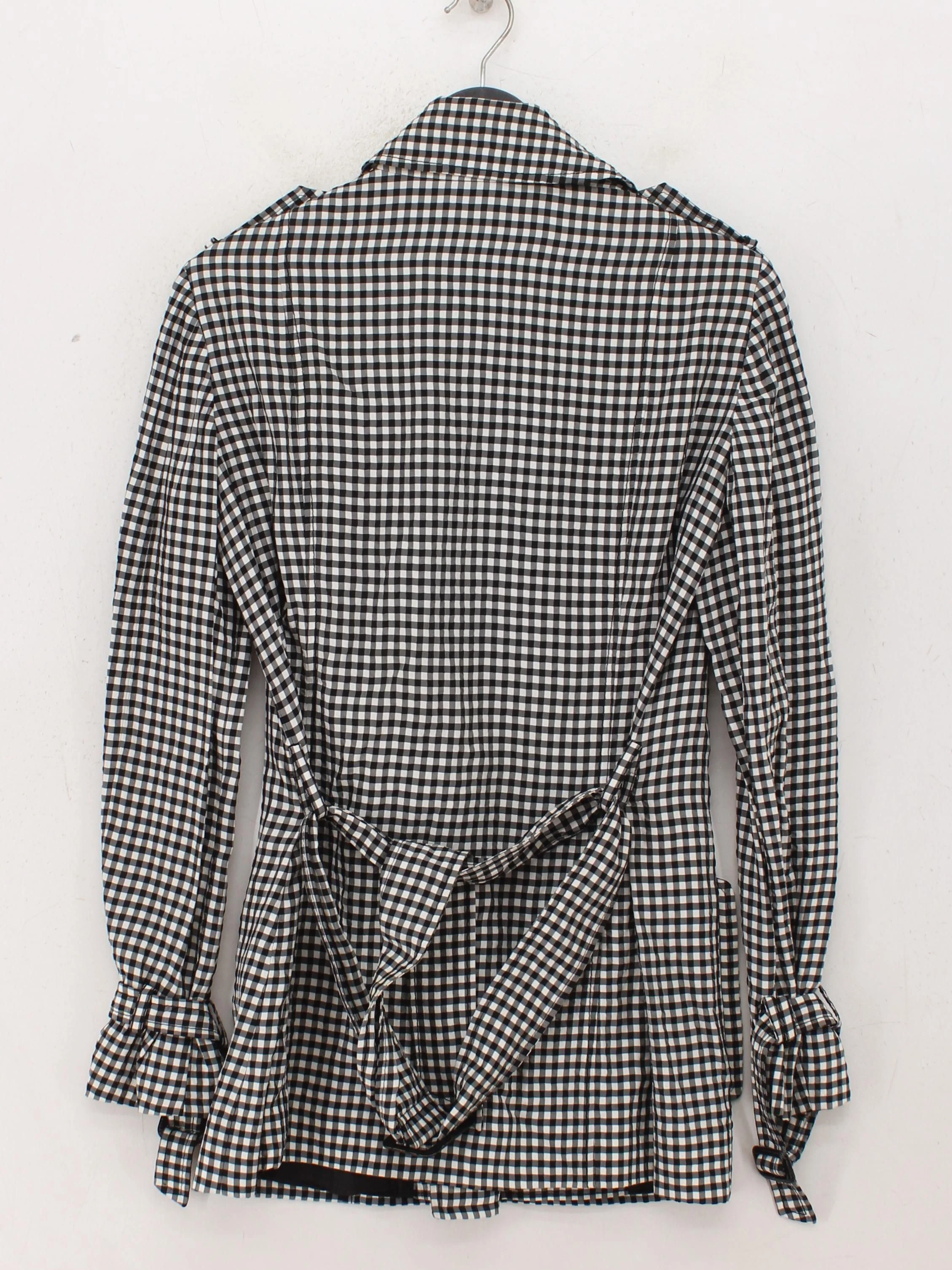 Moshchino Cheap And Chic Women's Coat UK 10 Black Rayon with Acetate Trench Coat - Image 2