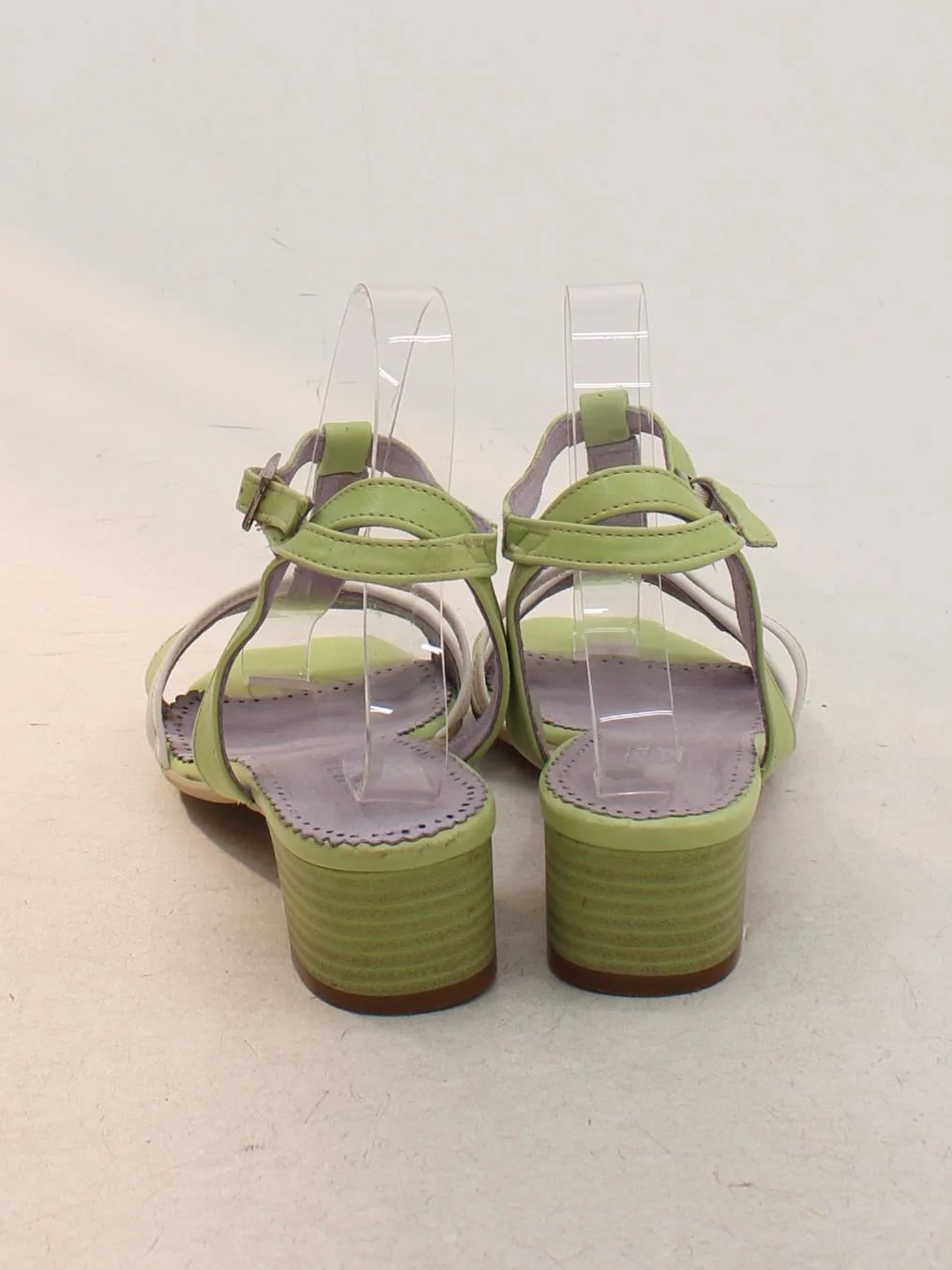 Moshulu Women's Sandals UK 5 Green 100% Leather Strappy - Image 3
