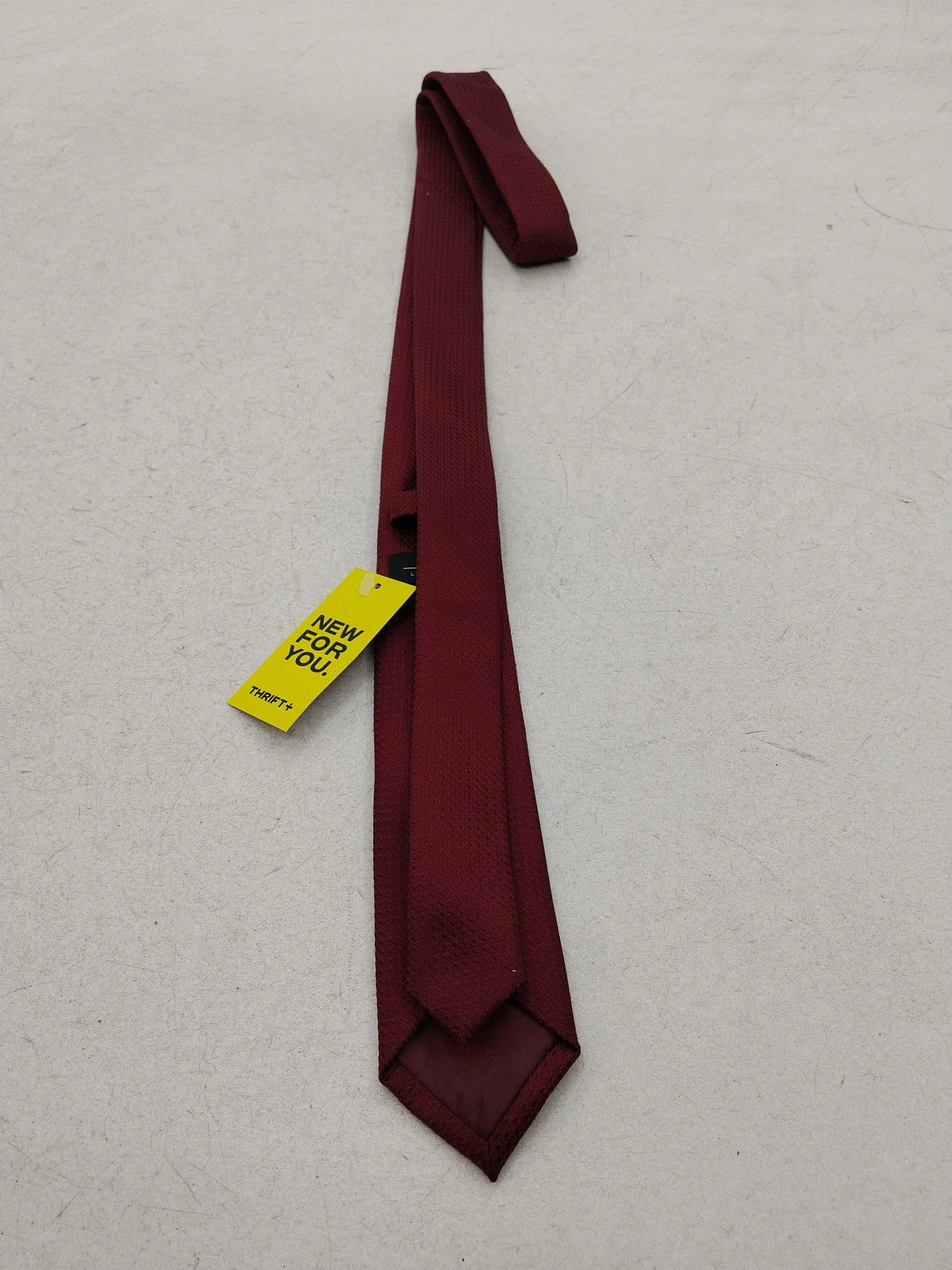 Moss London Men's Tie Red Checkered 100% Polyester - Image 2