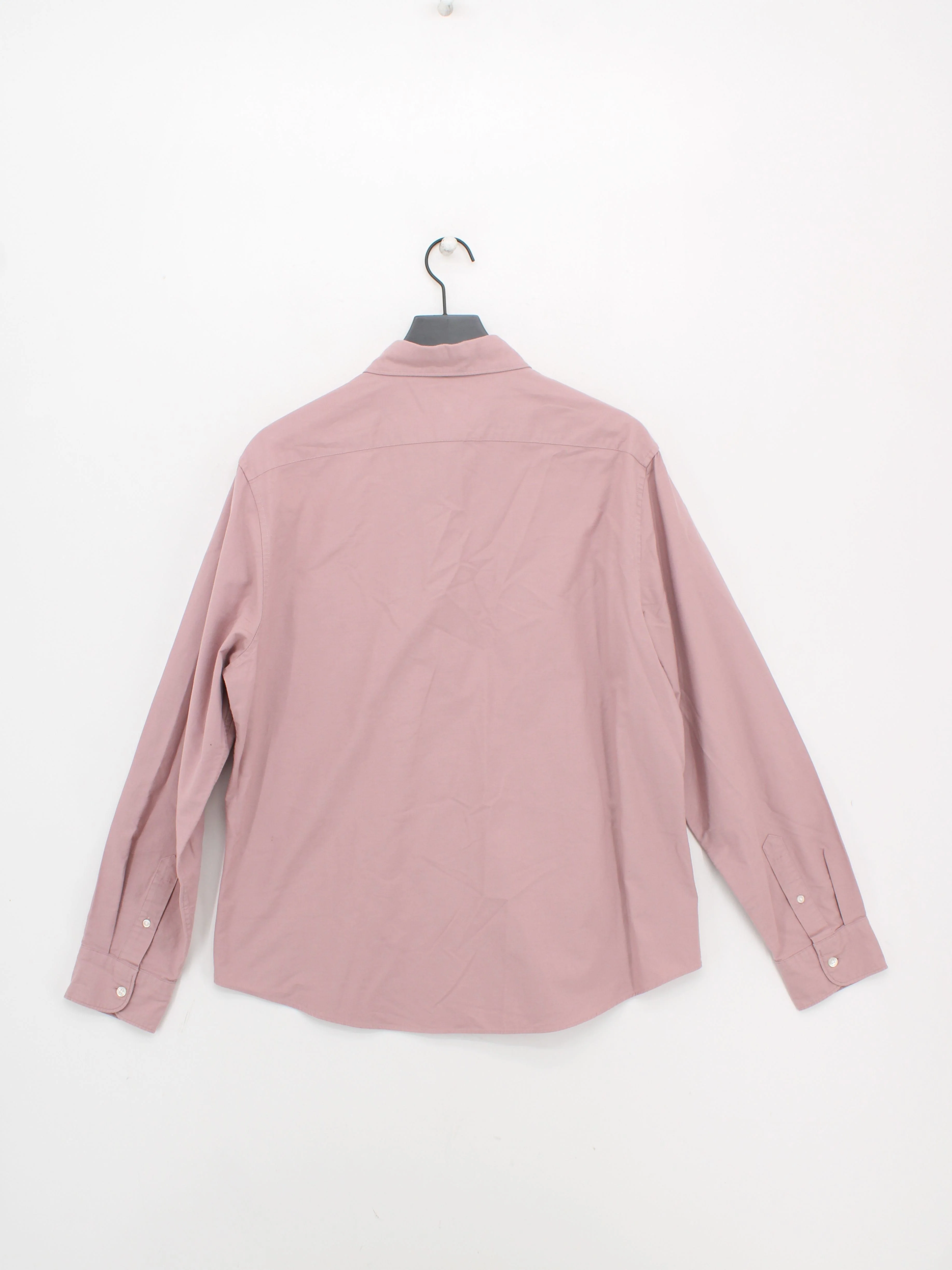 Moss Men's Shirt L Pink 100% Cotton Basic - Image 2