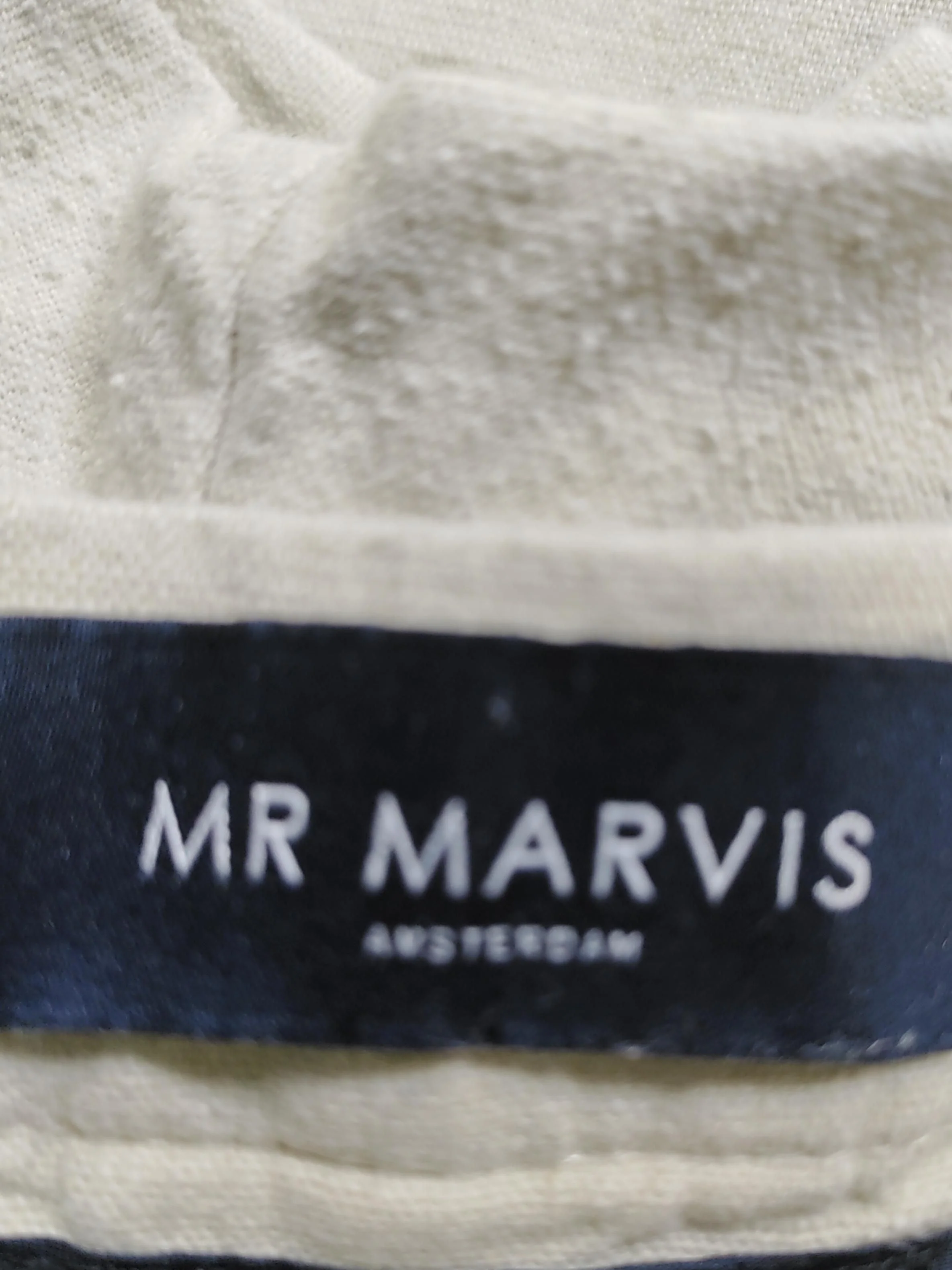 Mr Marvis Men's Trousers W 36 in Cream Linen with Cotton Tapered Capri - Image 6