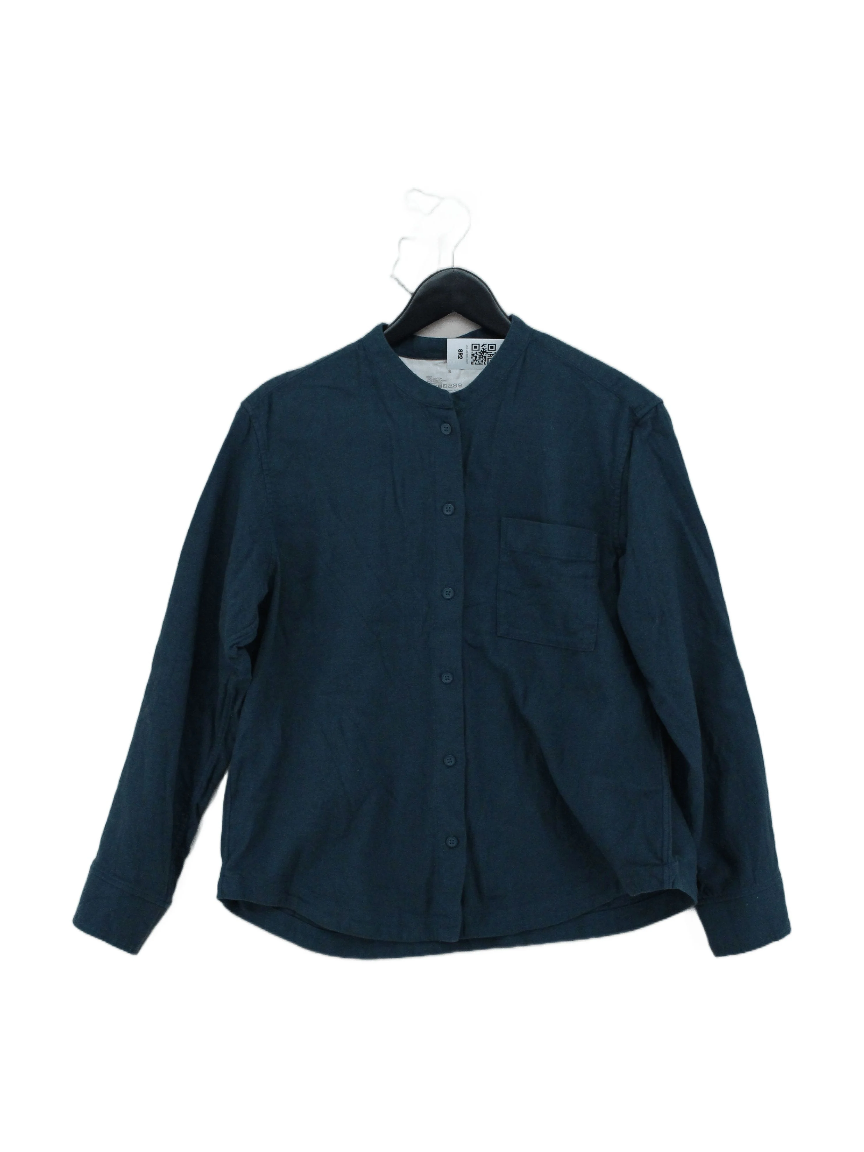 MUJI Men's Shirt S Green 100% Cotton Basic