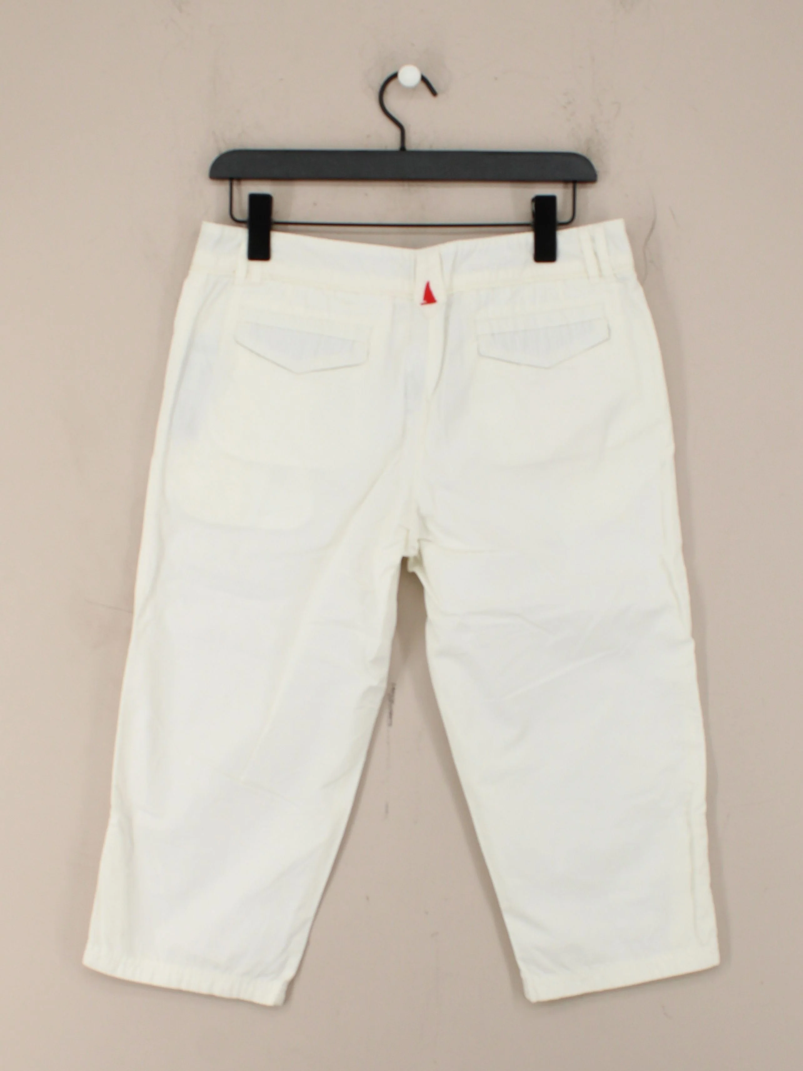 Musto Women's Trousers UK 10 White 100% Cotton Straight Capri - Image 2
