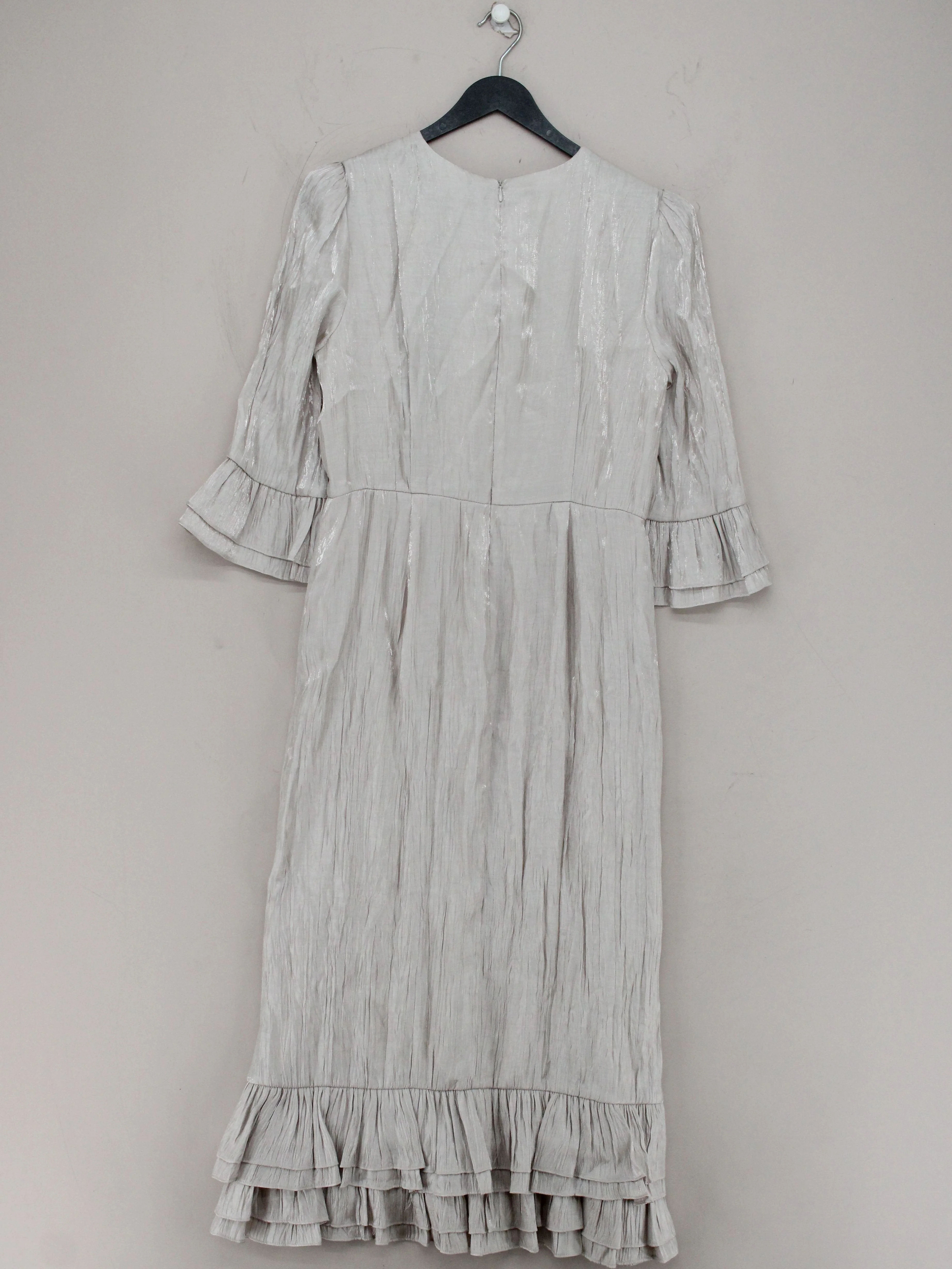 MV LIMITED Shirt Midi Dress UK10 in Cream - Image 2