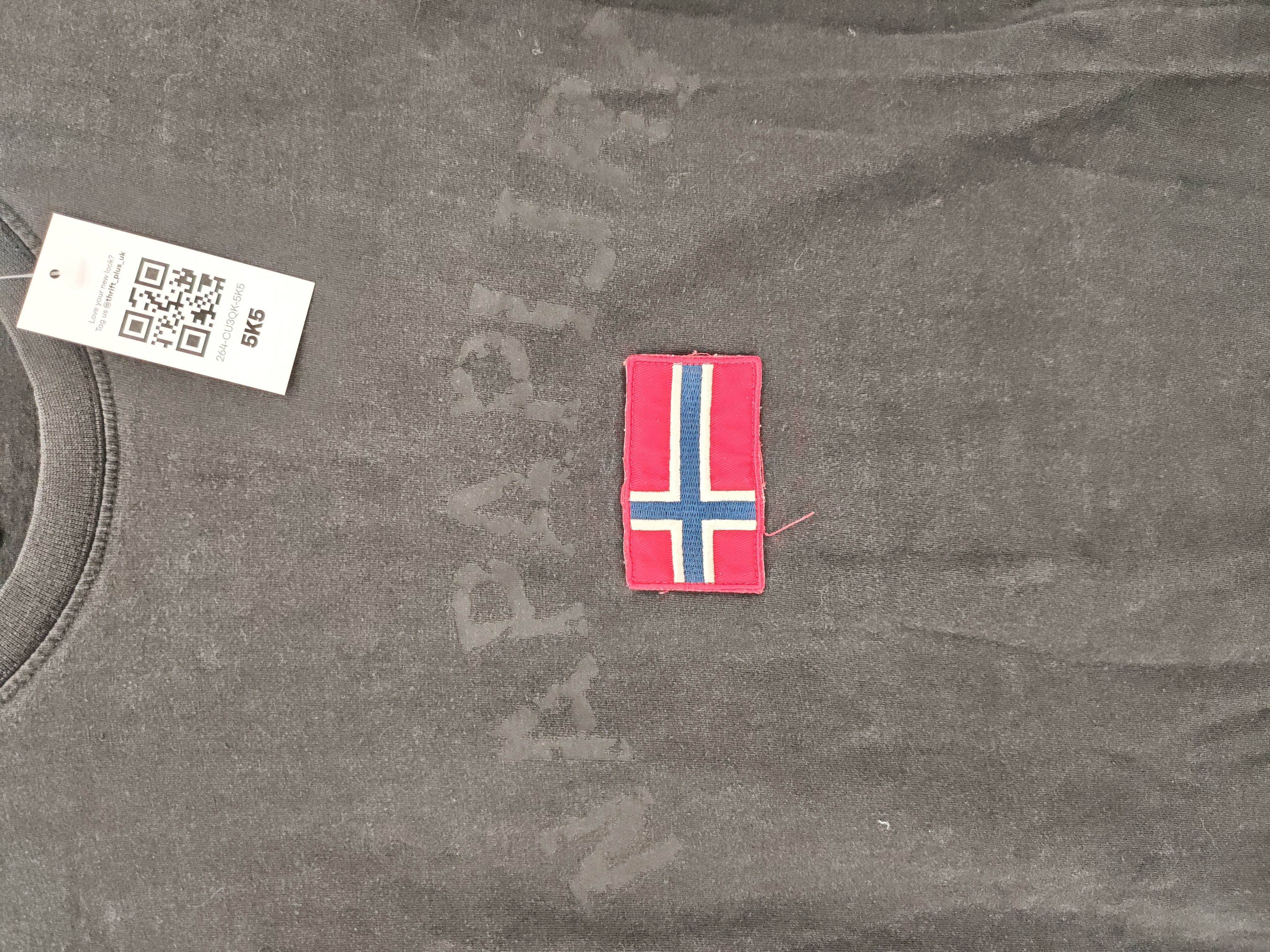 Napapijri Men's T-Shirt XL Black Graphic 100% Other Basic - Image 5