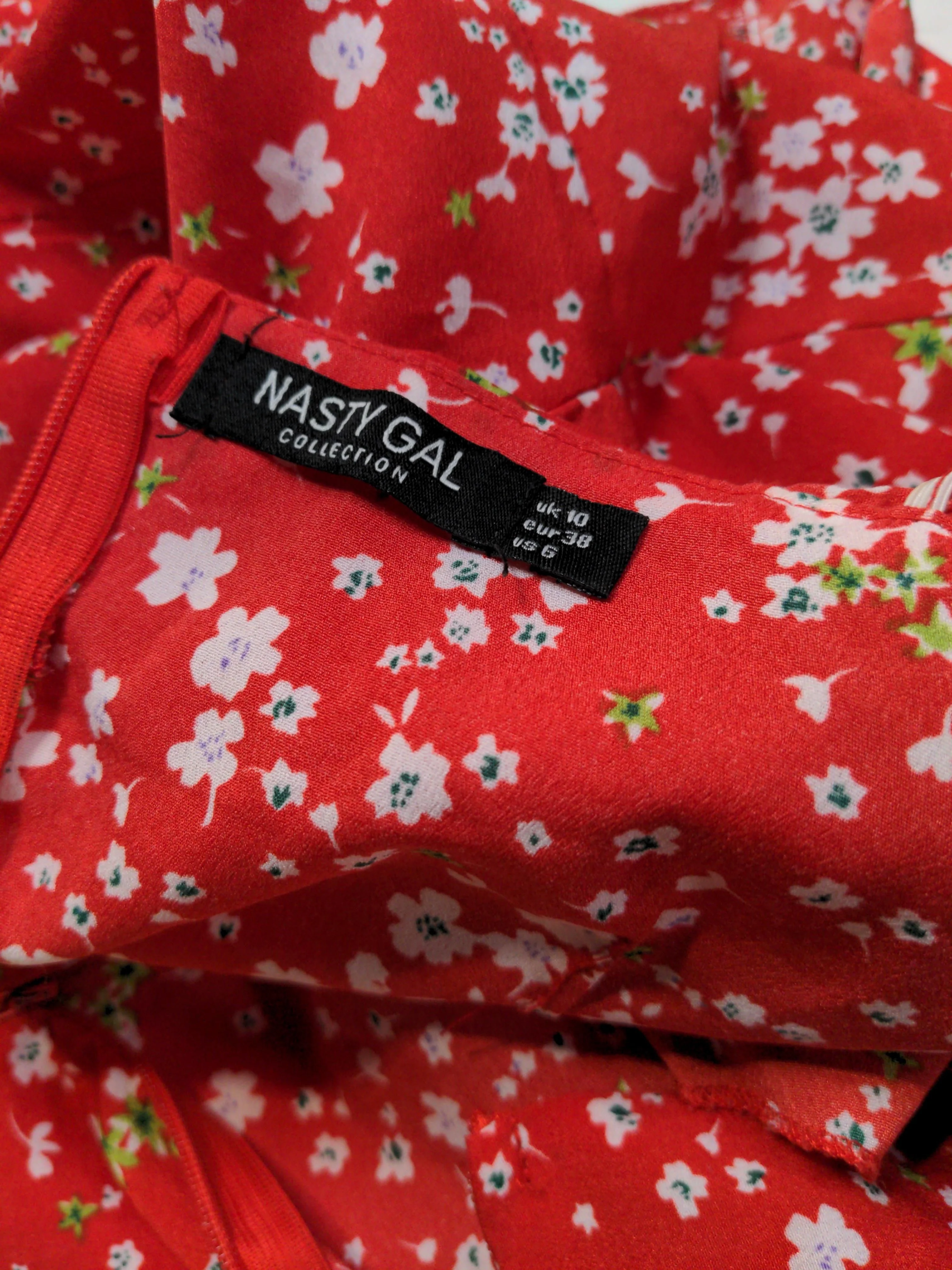 Nasty Gal Mini Dress UK10 in Red - Image 5
