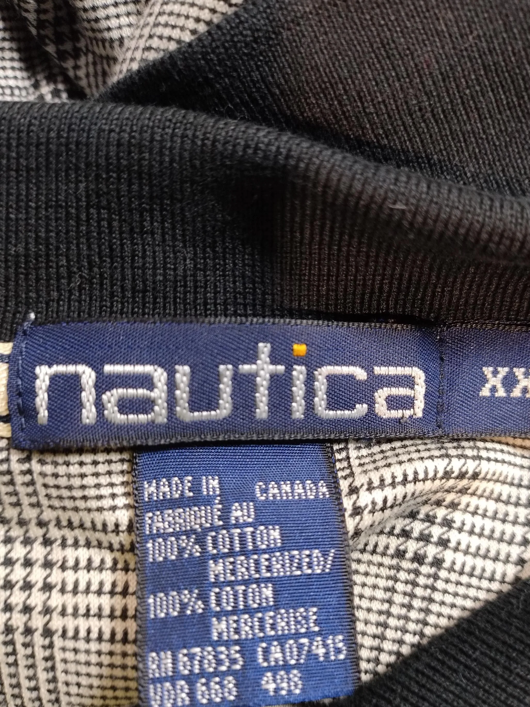Nautica Men's Polo XXL Grey Checkered 100% Cotton Basic - Image 5