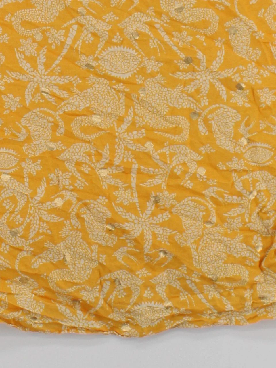 Never Fully Dressed Women's Midi Skirt UK 26 Yellow Floral 100% Other Midi Wrap - Image 4