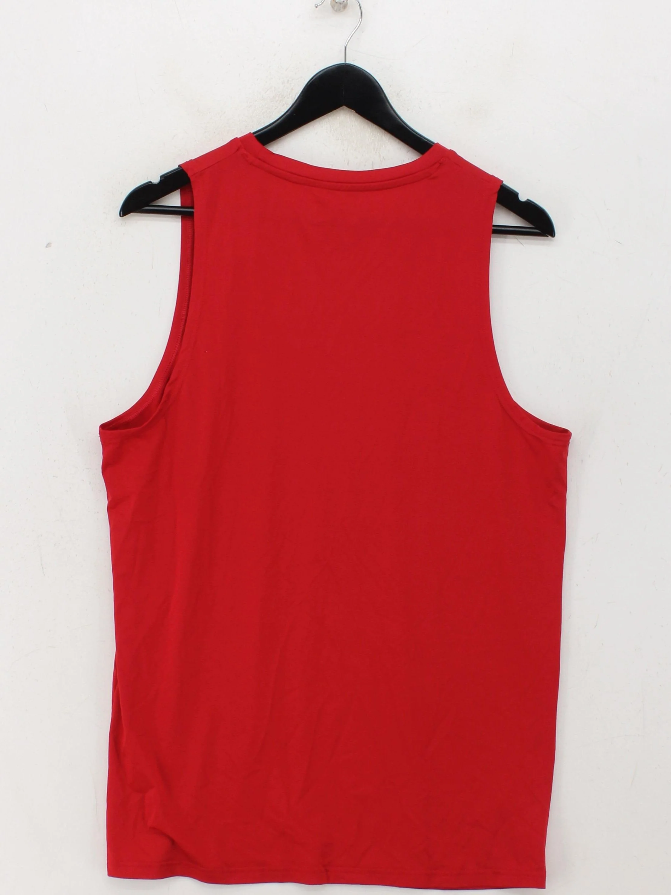 New Balance Men's T-Shirt L Red Polyester with Spandex Basic - Image 2