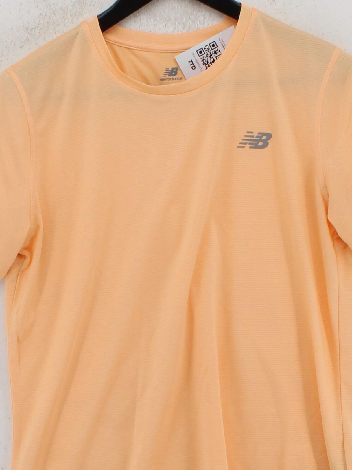 New Balance Men's T-Shirt M Orange 100% Polyester Round Neck Basic - Image 3