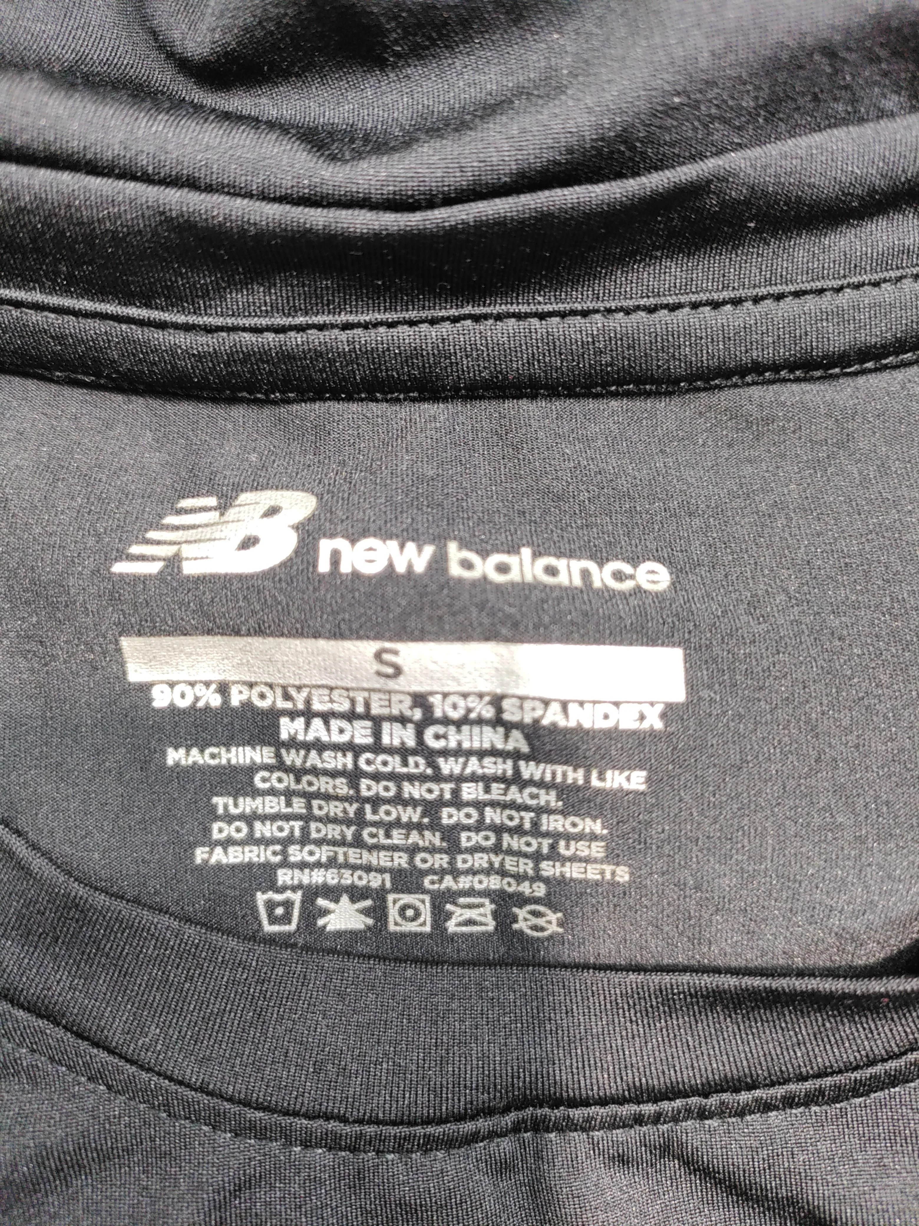 New Balance Men's T-Shirt S Black Polyester with Spandex Basic - Image 5