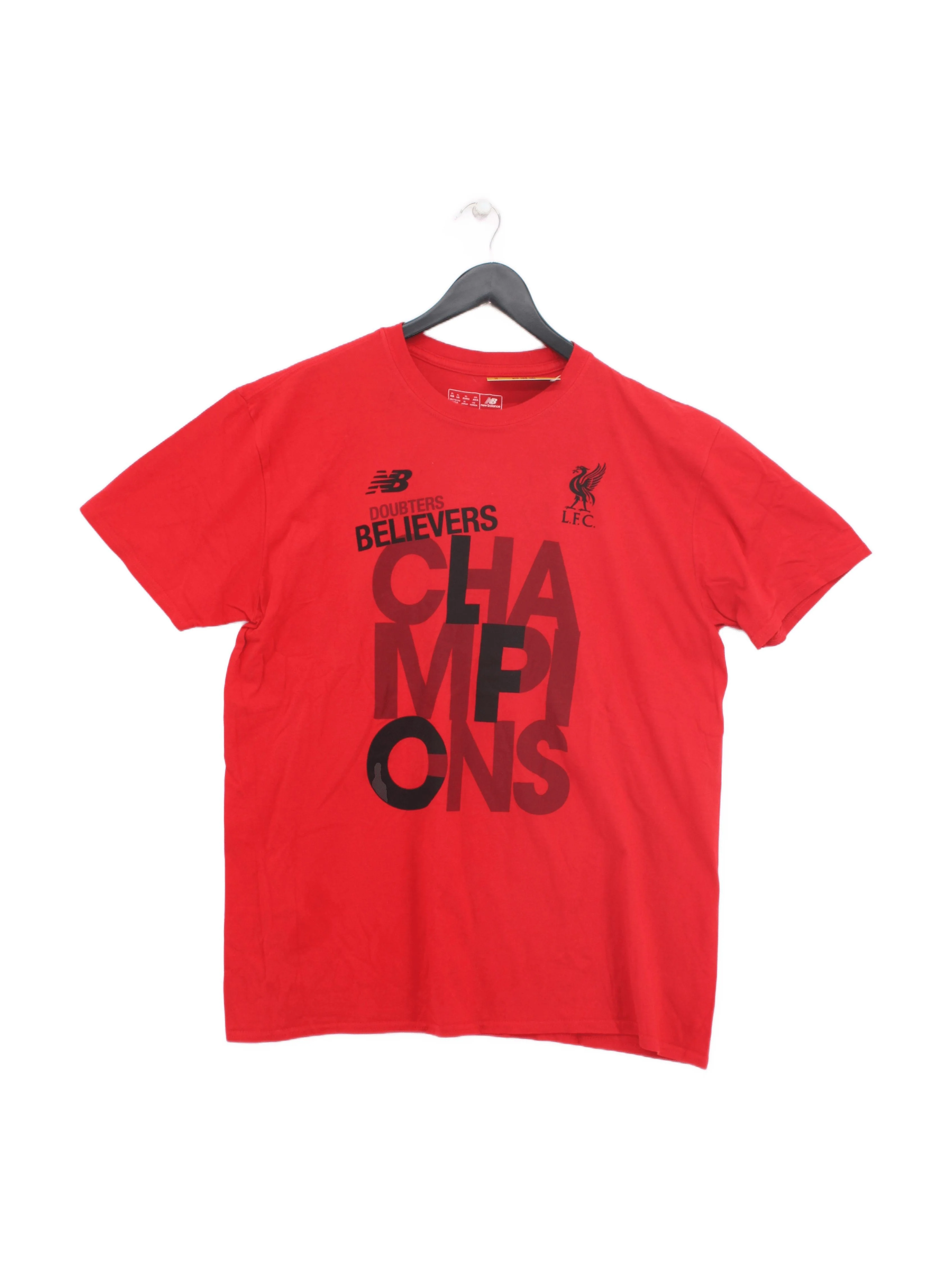 New Balance Men's T-Shirt XL Red Graphic 100% Cotton Basic