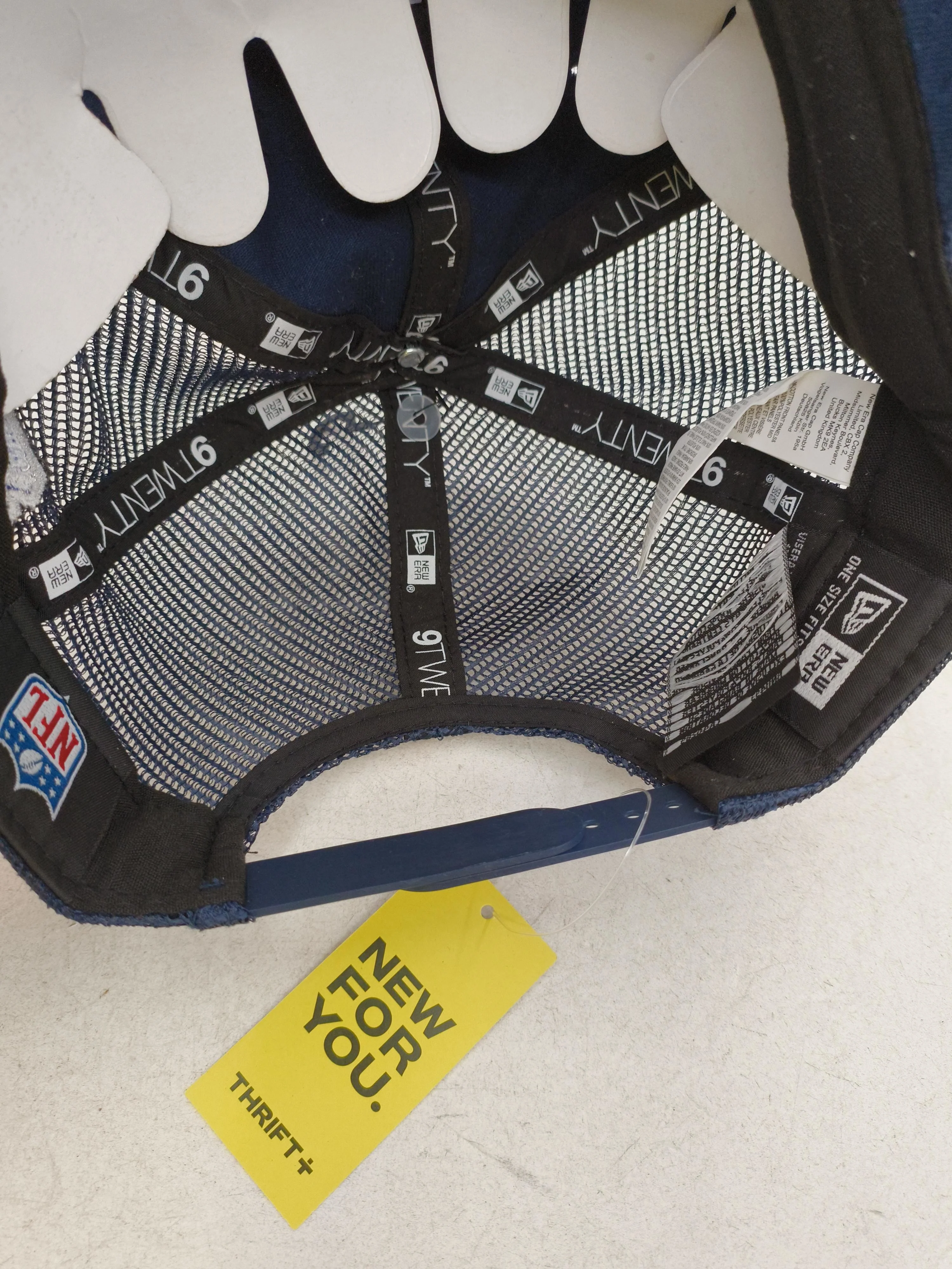 New Era Men's Hat Blue Graphic Cotton with Polyester Baseball Cap - Image 4