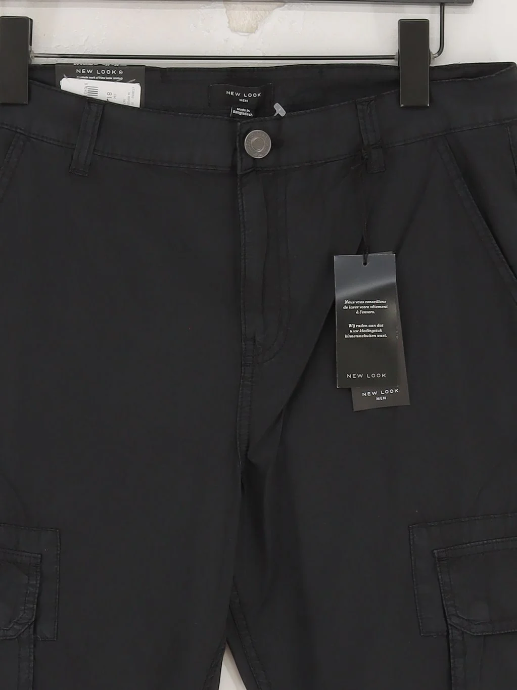 New Look Men's Trousers W 32 in Black 100% Cotton Tapered Cargo New with tags - Image 3