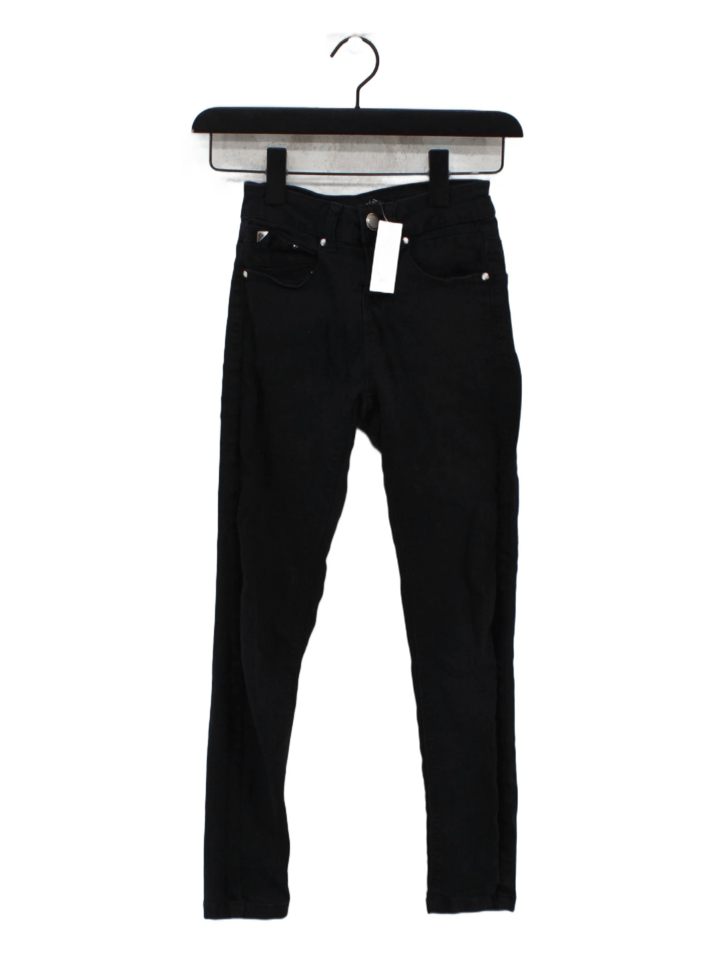 New Look Women's Jeans UK 4 Black Cotton with Polyester, Elastane Skinny