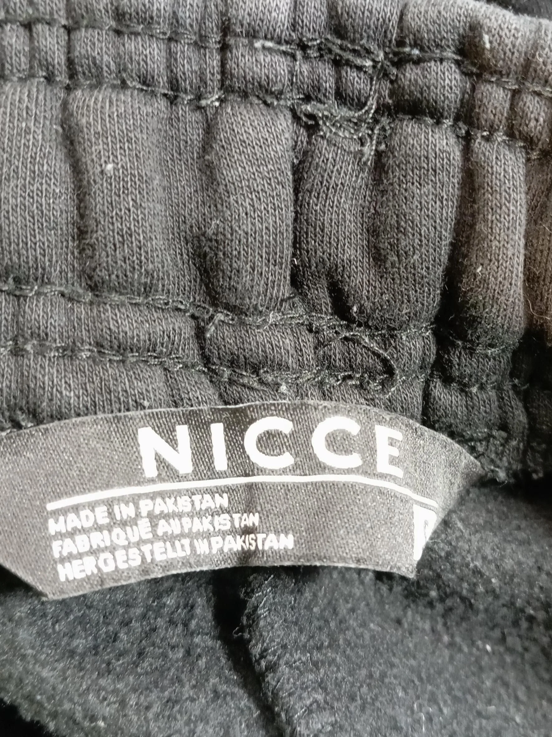 Nicce Men's Shorts S Black Cotton with Polyester Sweat - Image 6