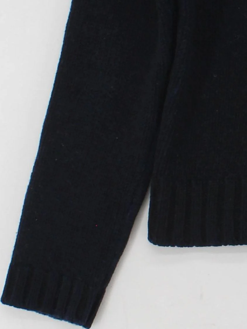 Nicole Farhi Women's Jumper XL Blue 100% Wool High Neck Pullover - Image 4