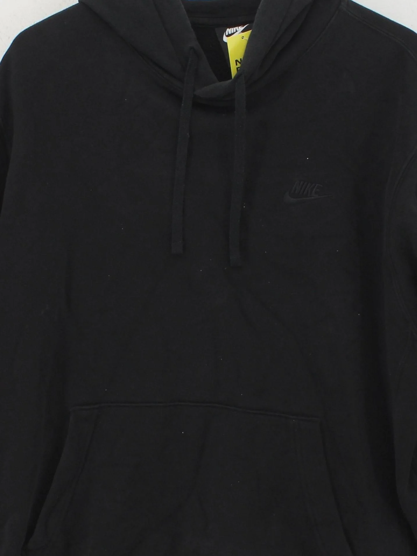 Nike Men's Hoodie L Black Cotton with Polyester Pullover - Image 3