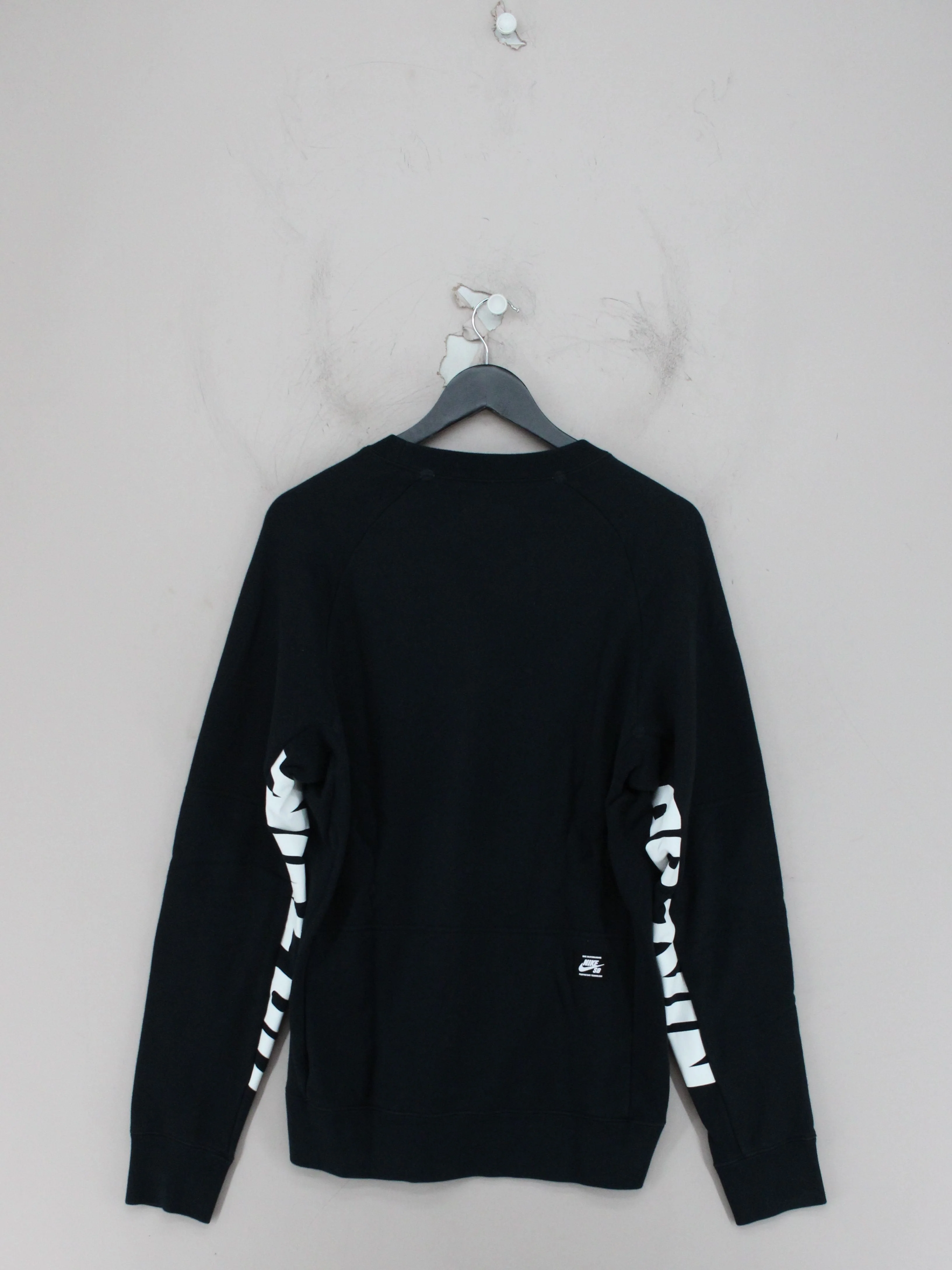 Nike Men's Hoodie M Black Graphic 100% Cotton Pullover - Image 2