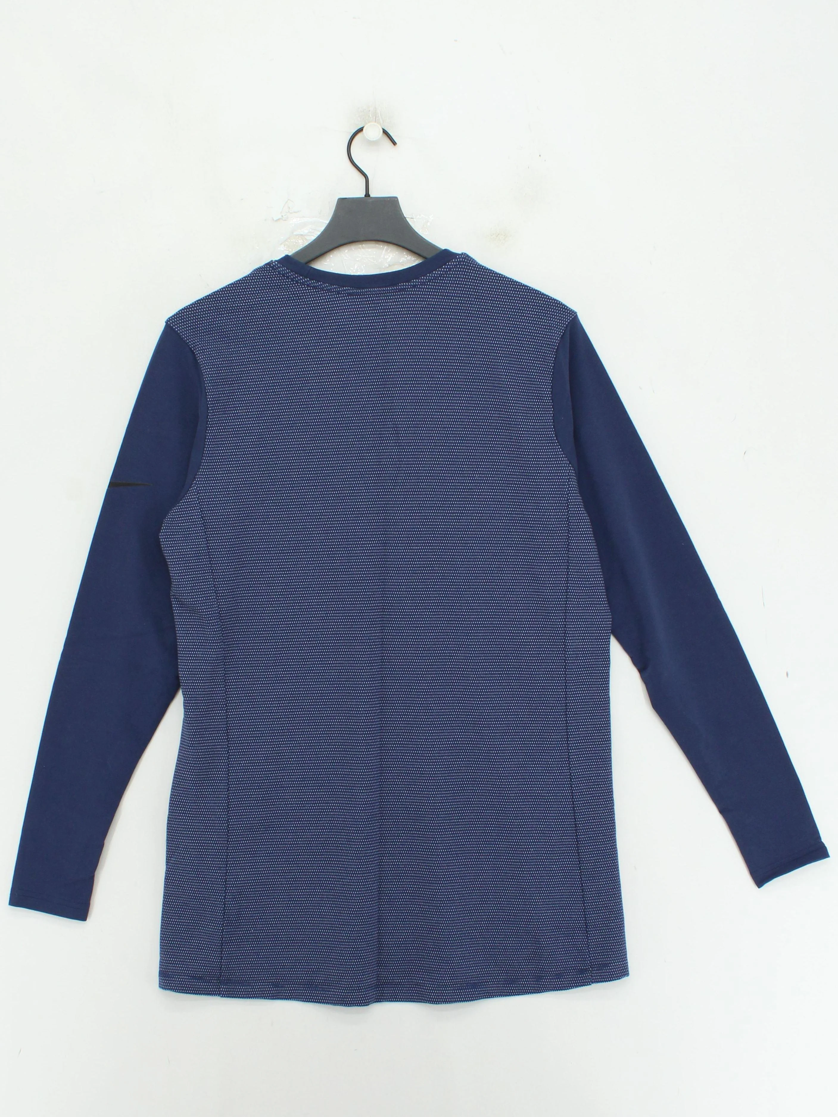 Nike Men's Hoodie M Blue Polyester with Viscose, Elastane Pullover - Image 2
