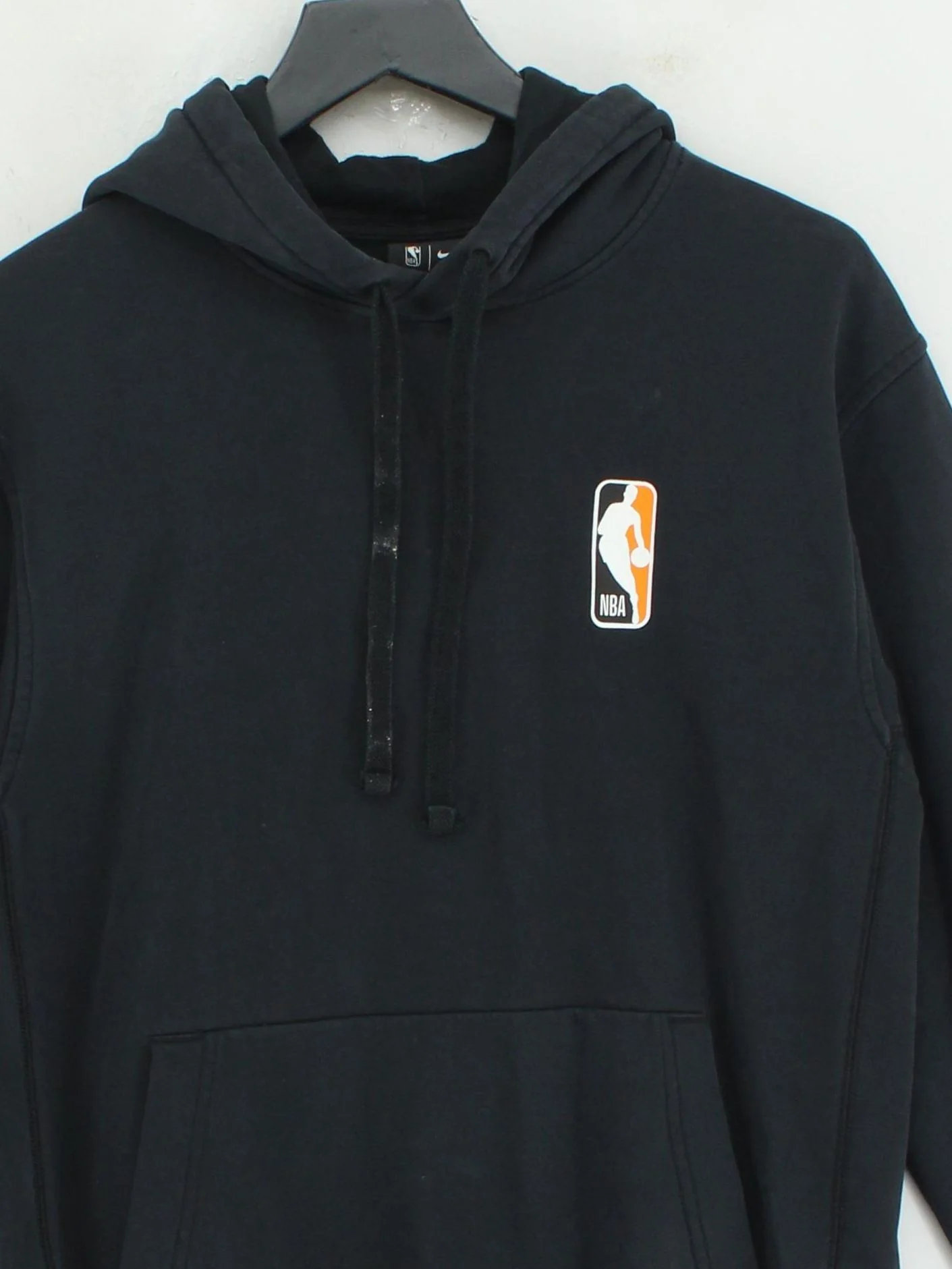 Nike Men's Hoodie S Black Graphic Cotton with Polyester Pullover - Image 3