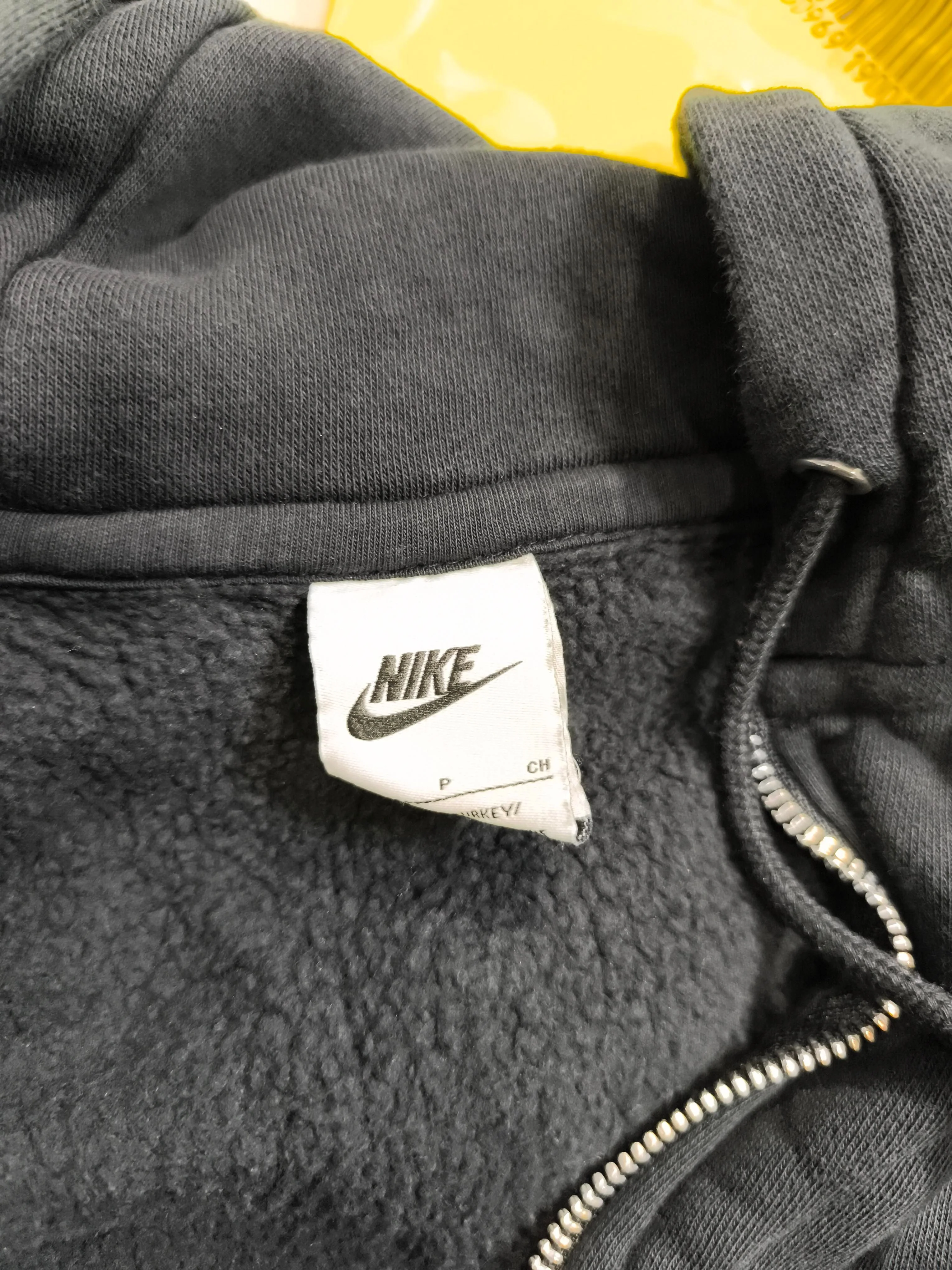 Nike Men's Hoodie S Black Graphic Cotton with Polyester Pullover - Image 5