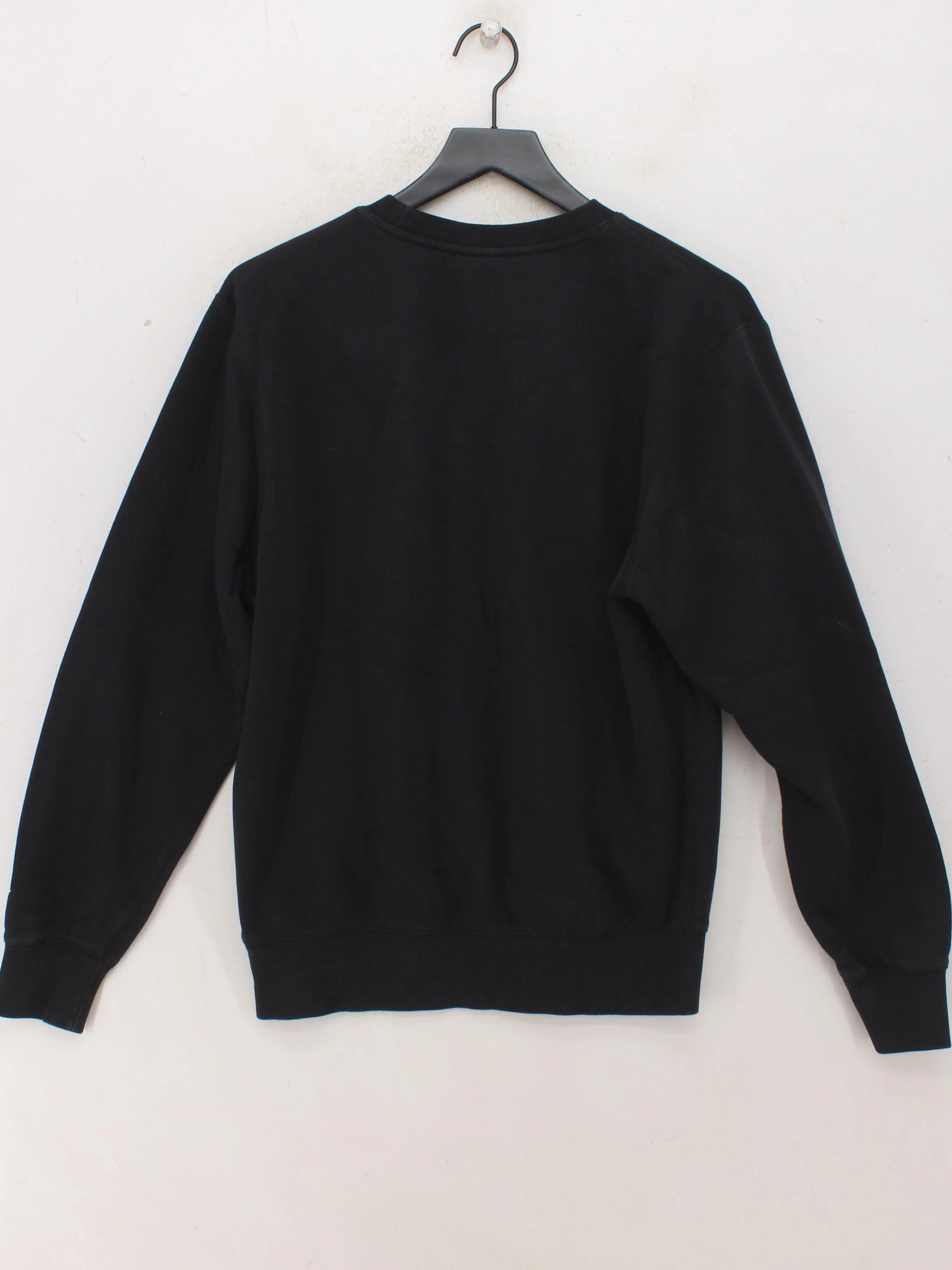 Nike Men's Hoodie S Black Graphic Cotton with Polyester Pullover - Image 2