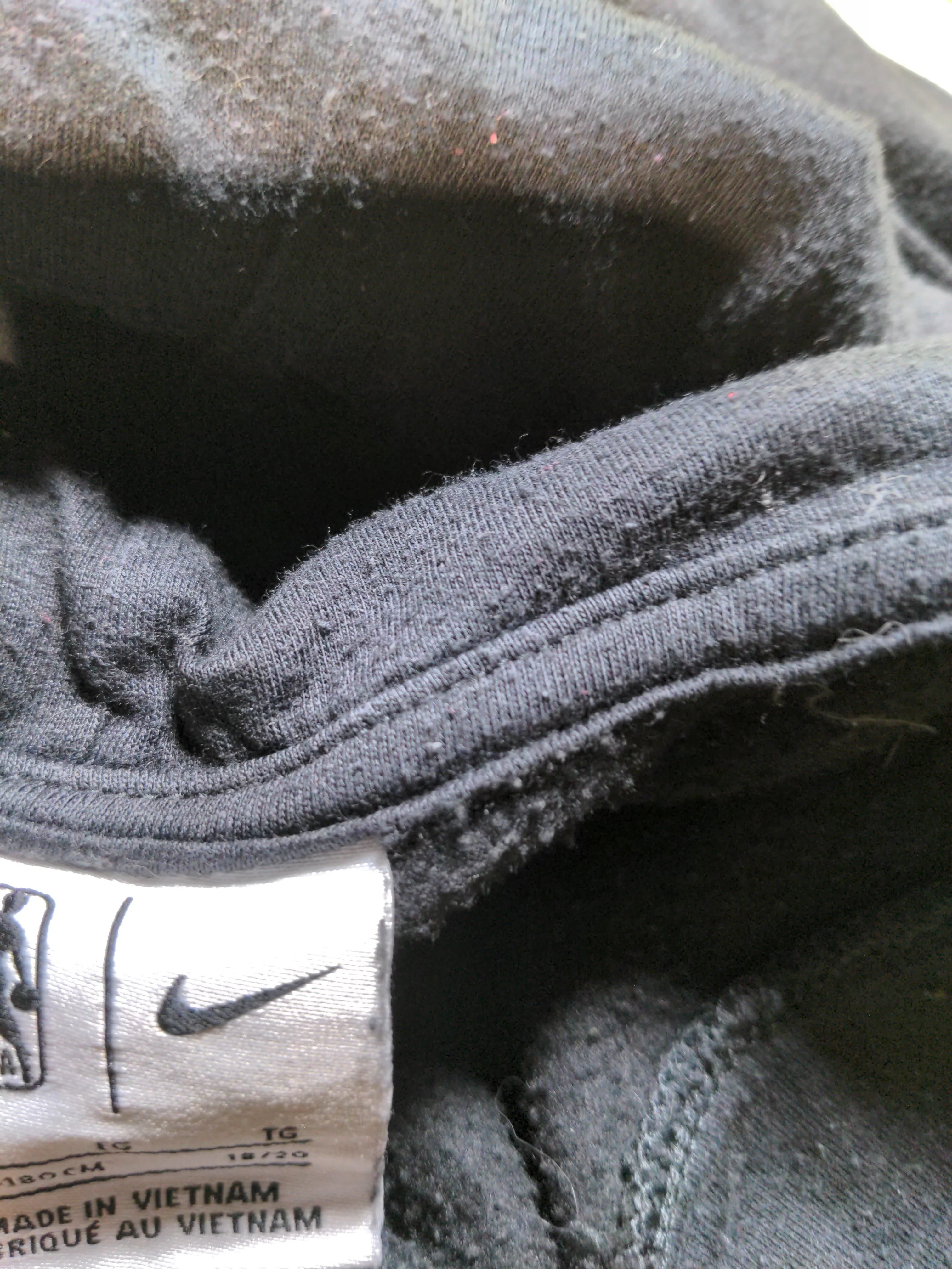 Nike Men's Hoodie XL Black Graphic Cotton with Polyester Pullover - Image 7