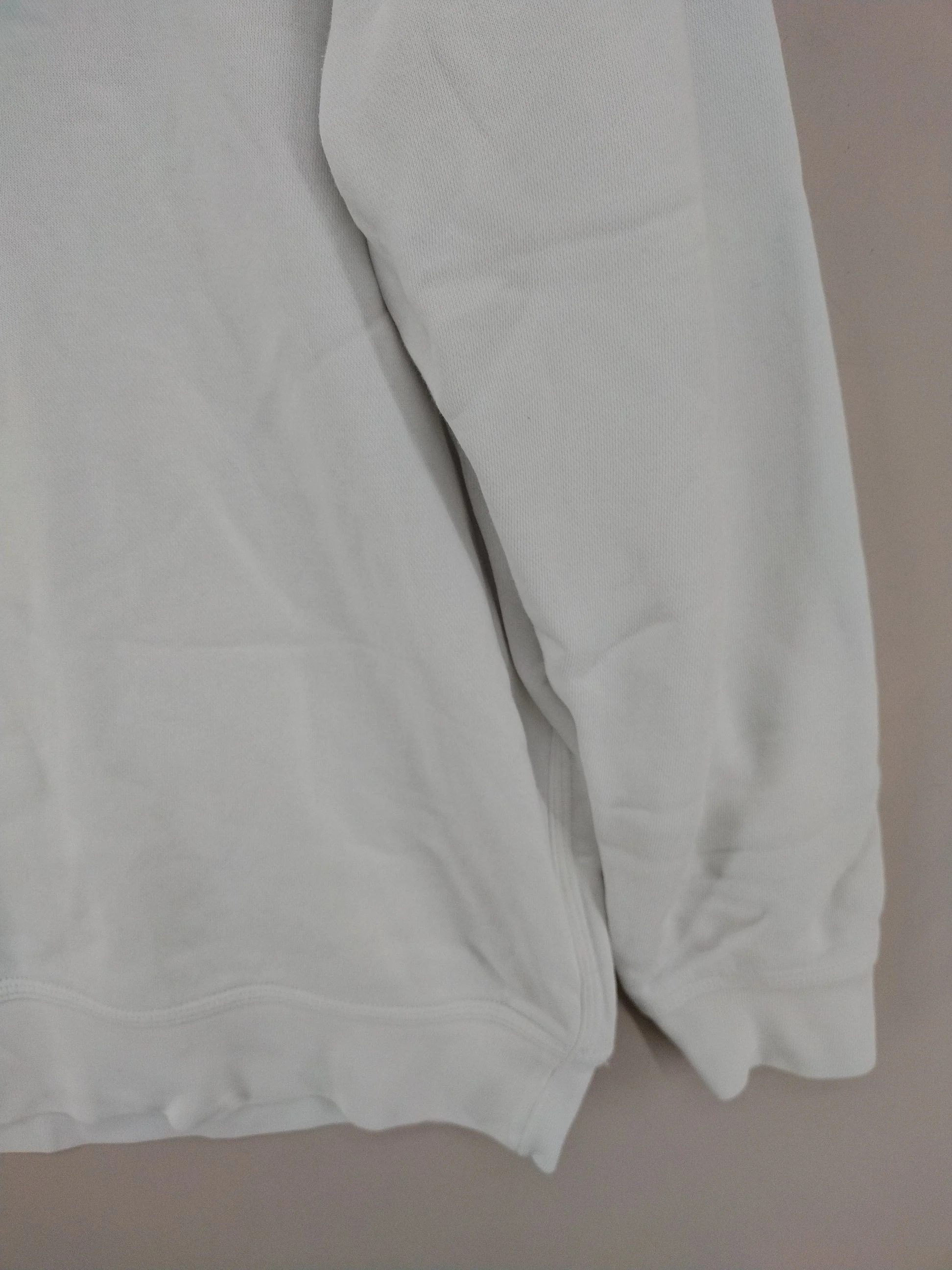 Nike Men's Hoodie XL White Cotton with Polyester Pullover - Image 5