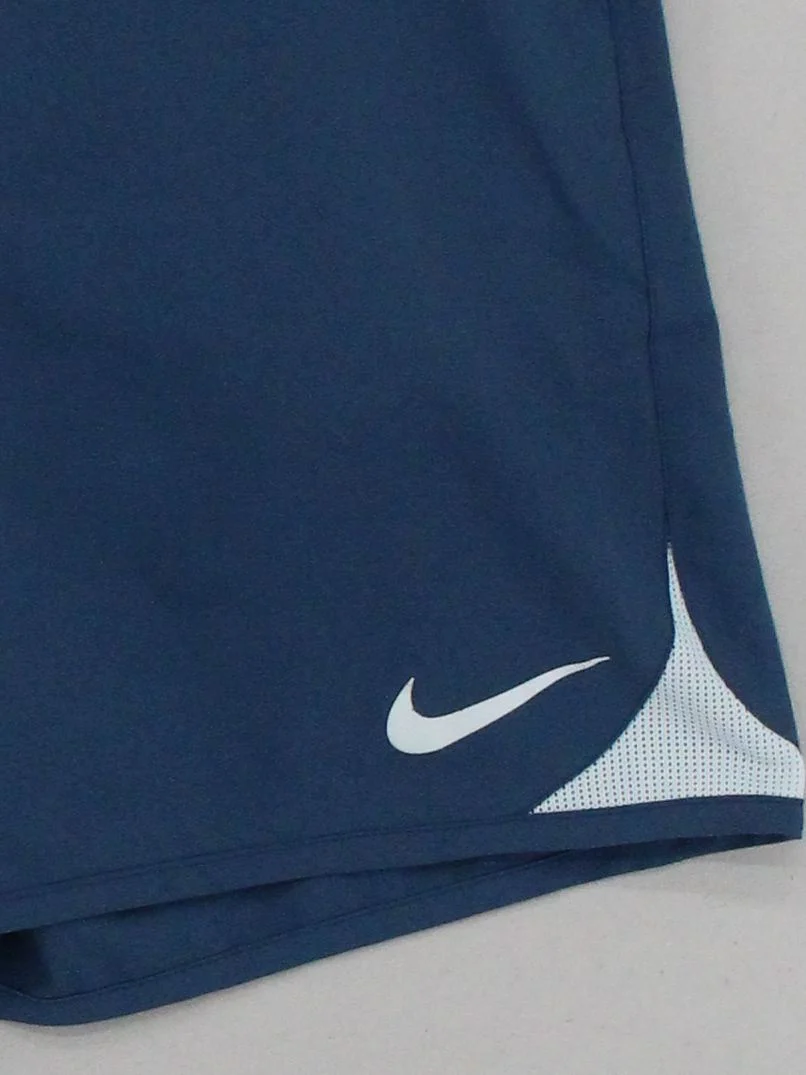 Nike Men's Shorts L Blue 100% Polyester Sweat - Image 4