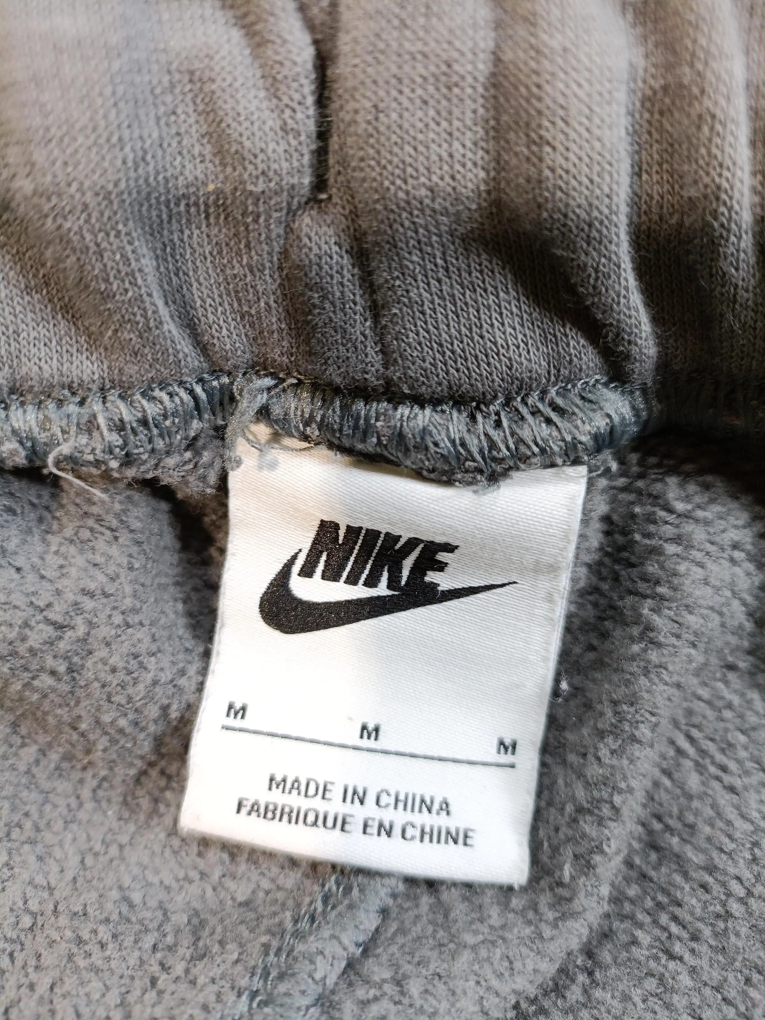 Nike Men's Sports Bottoms M Grey Cotton with Polyester Sweatpants - Image 6
