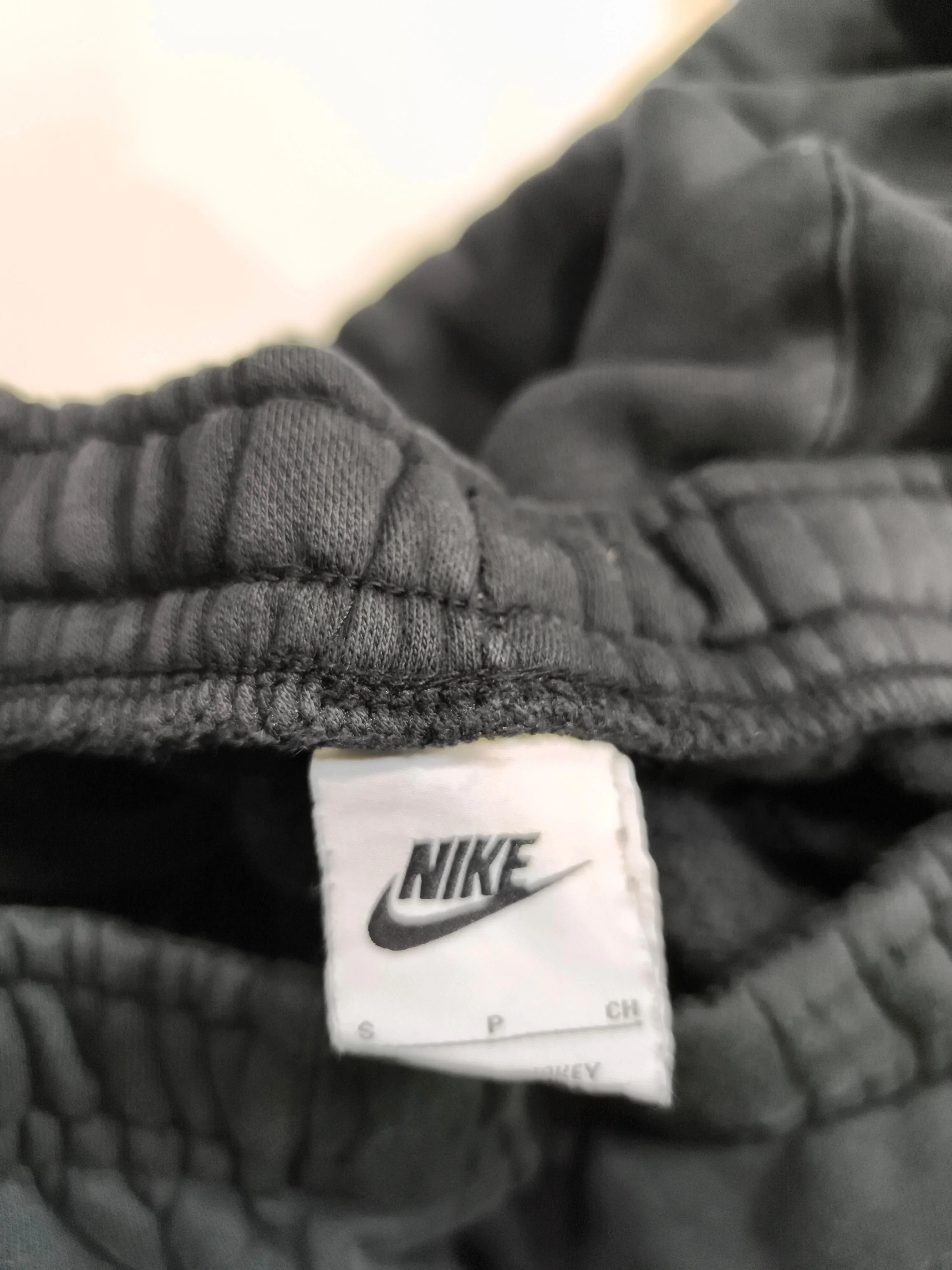 Nike Men's Sports Bottoms S Black Graphic Cotton with Polyester Sweatpants - Image 5