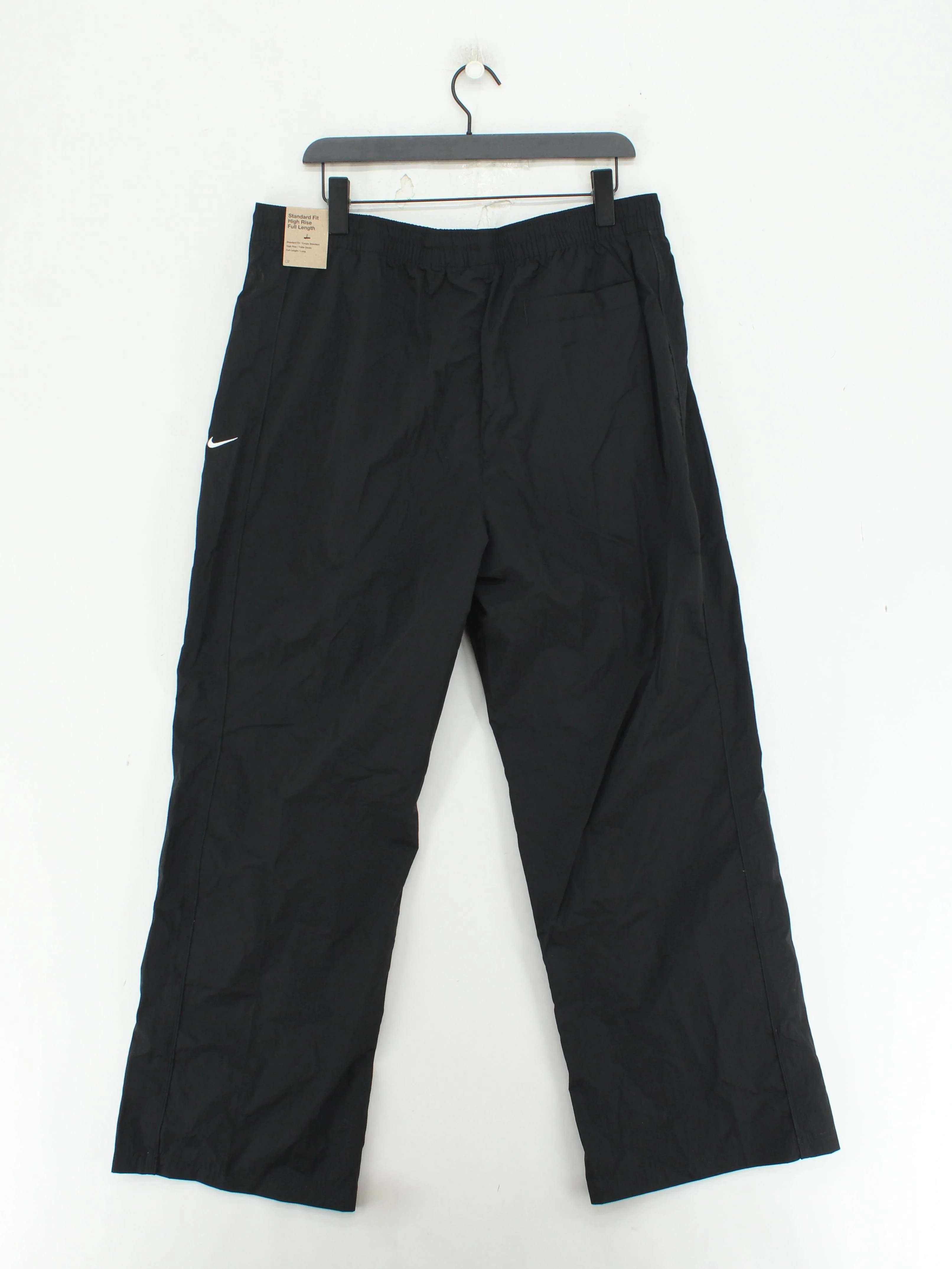 Nike Men's Sports Bottoms XL Black 100% Nylon Sweatpants - Image 2