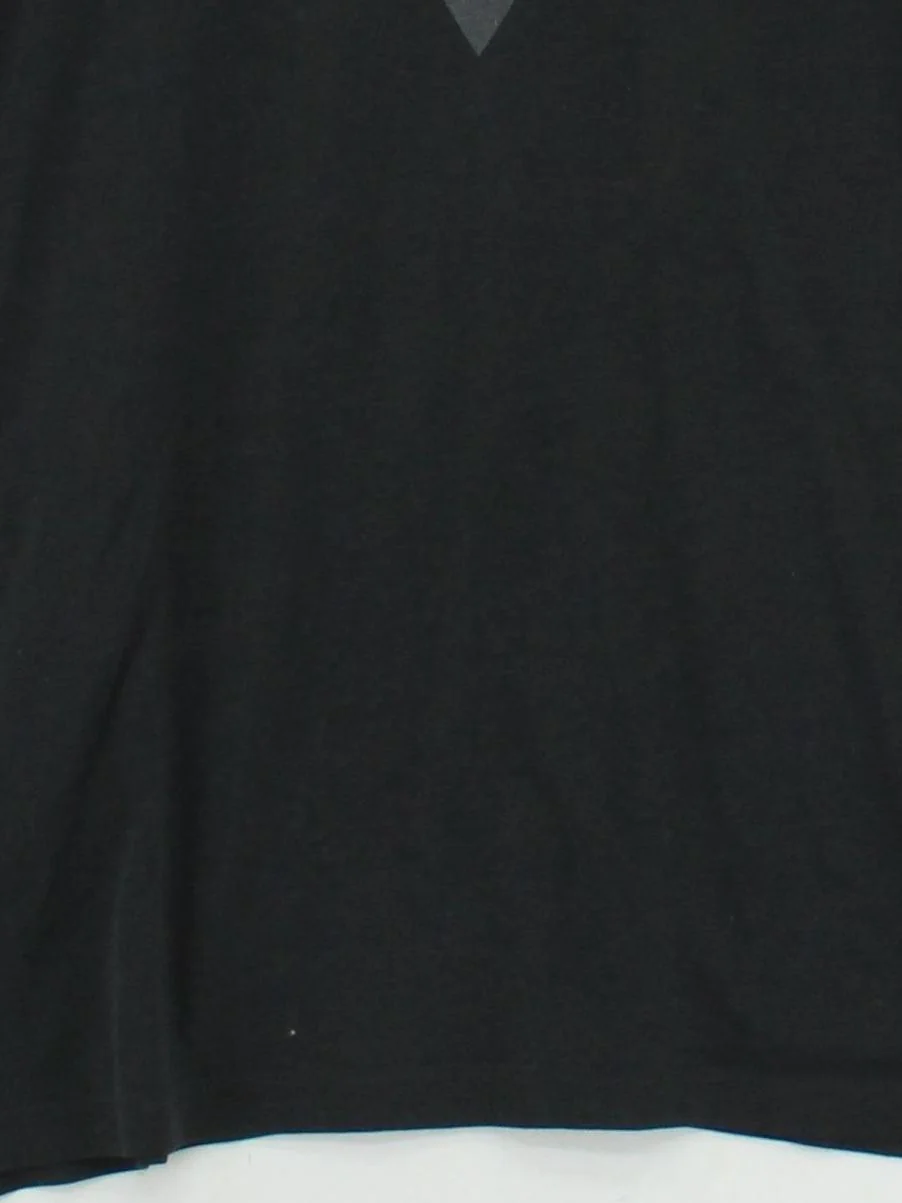 Nike Men's T-Shirt L Black Graphic Polyester with Cotton Crew Neck Basic - Image 4