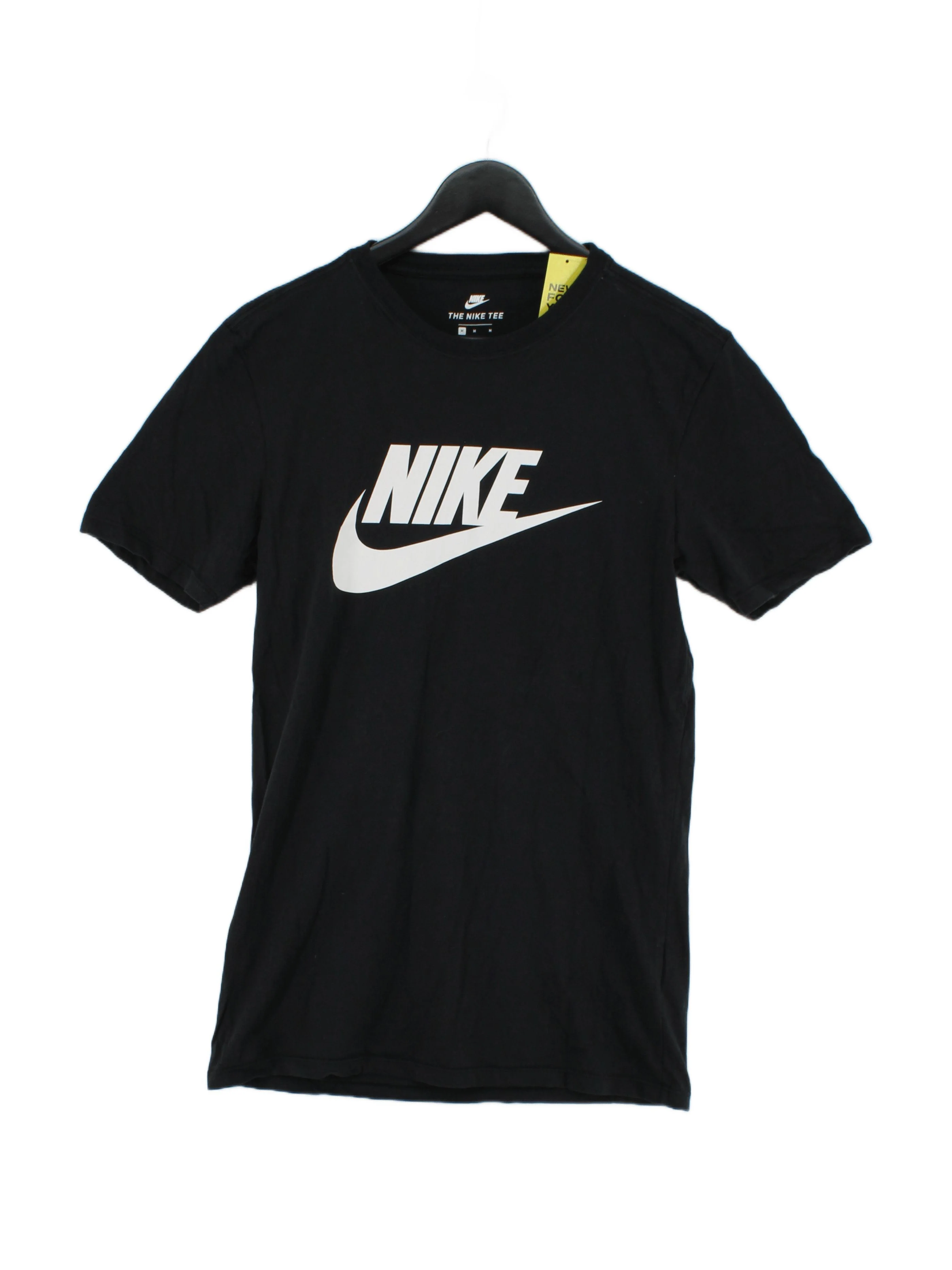 Nike Men's T-Shirt M Black Graphic 100% Cotton Basic