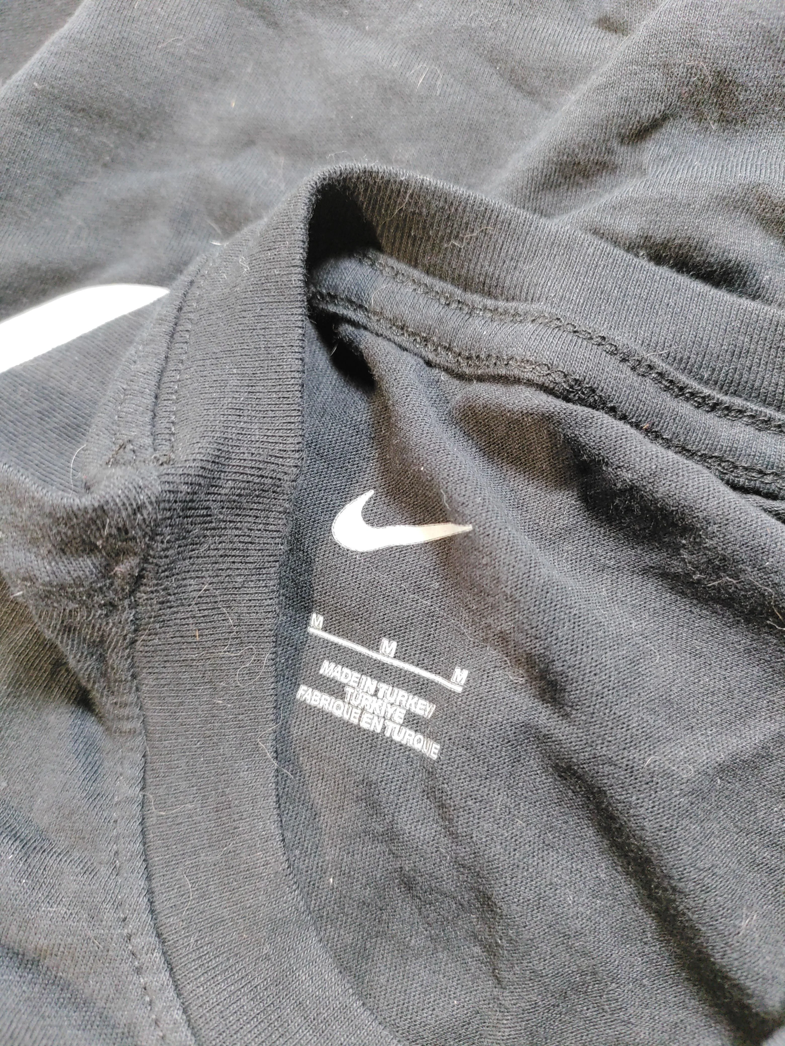 Nike Men's T-Shirt M Black Graphic 100% Cotton Basic - Image 5