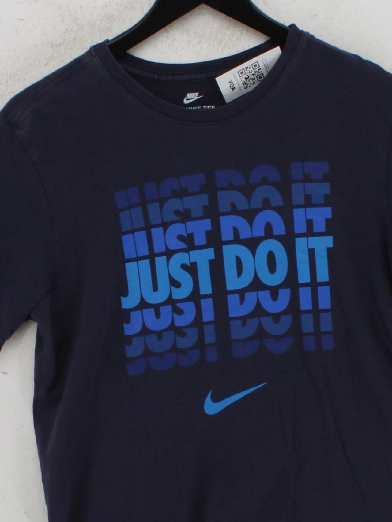 Nike Men's T-Shirt M Blue Graphic 100% Cotton Basic - Image 3